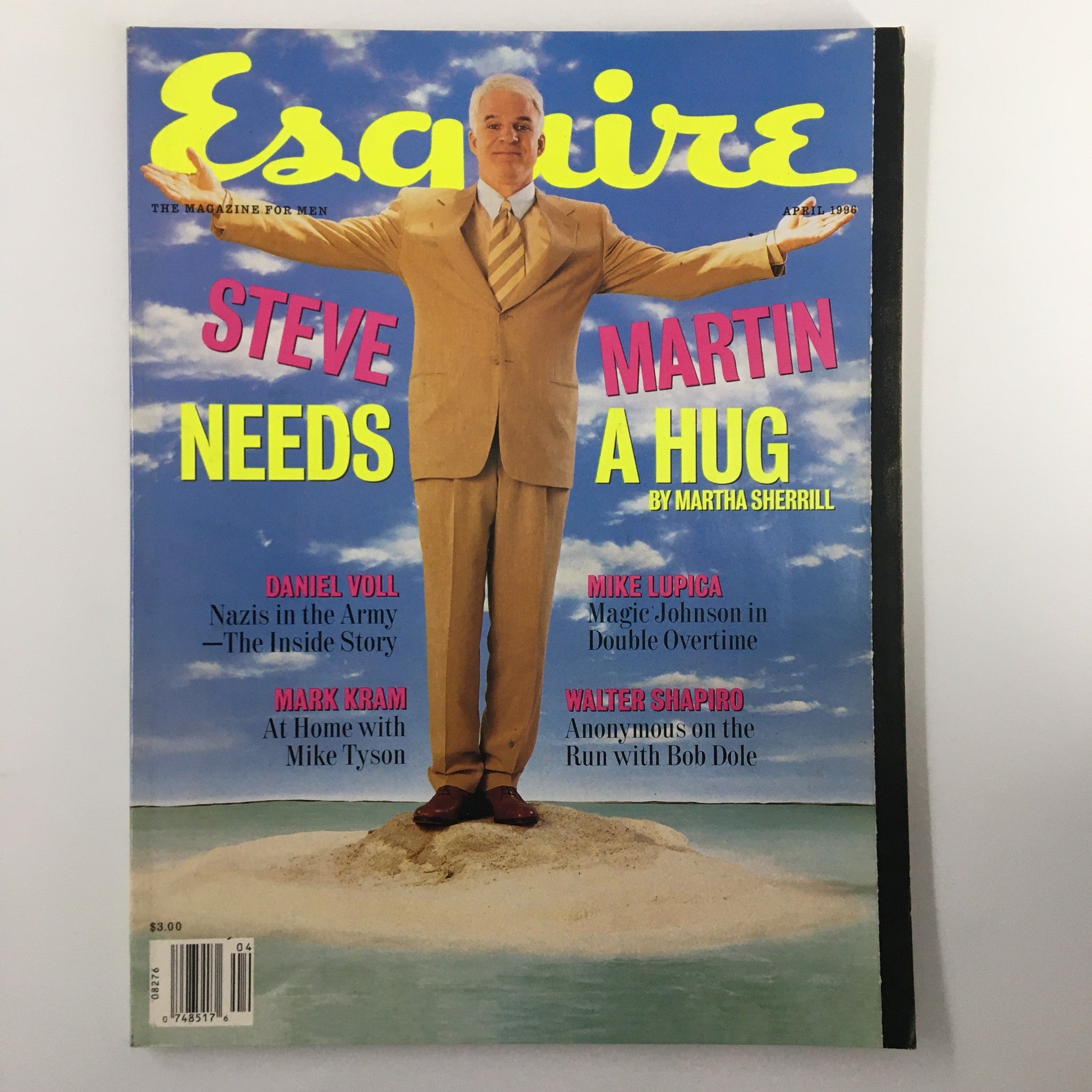 Esquire Magazine April 1996 Vol. 125 No. 4 Steve Martin Needs A Hug No Label