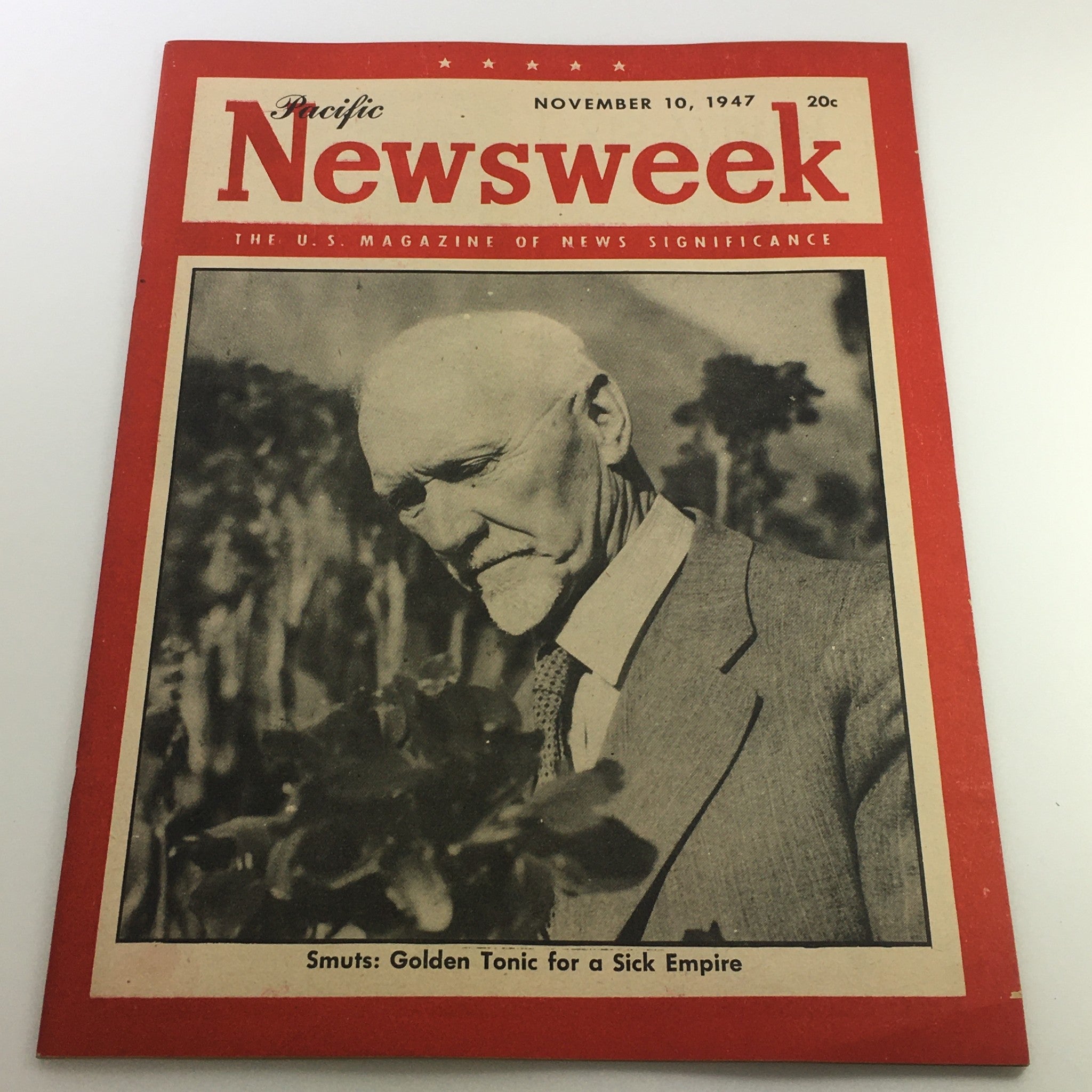 VTG Newsweek Magazine November 10 1947 - Jan Christian Smuts Pacific No Label