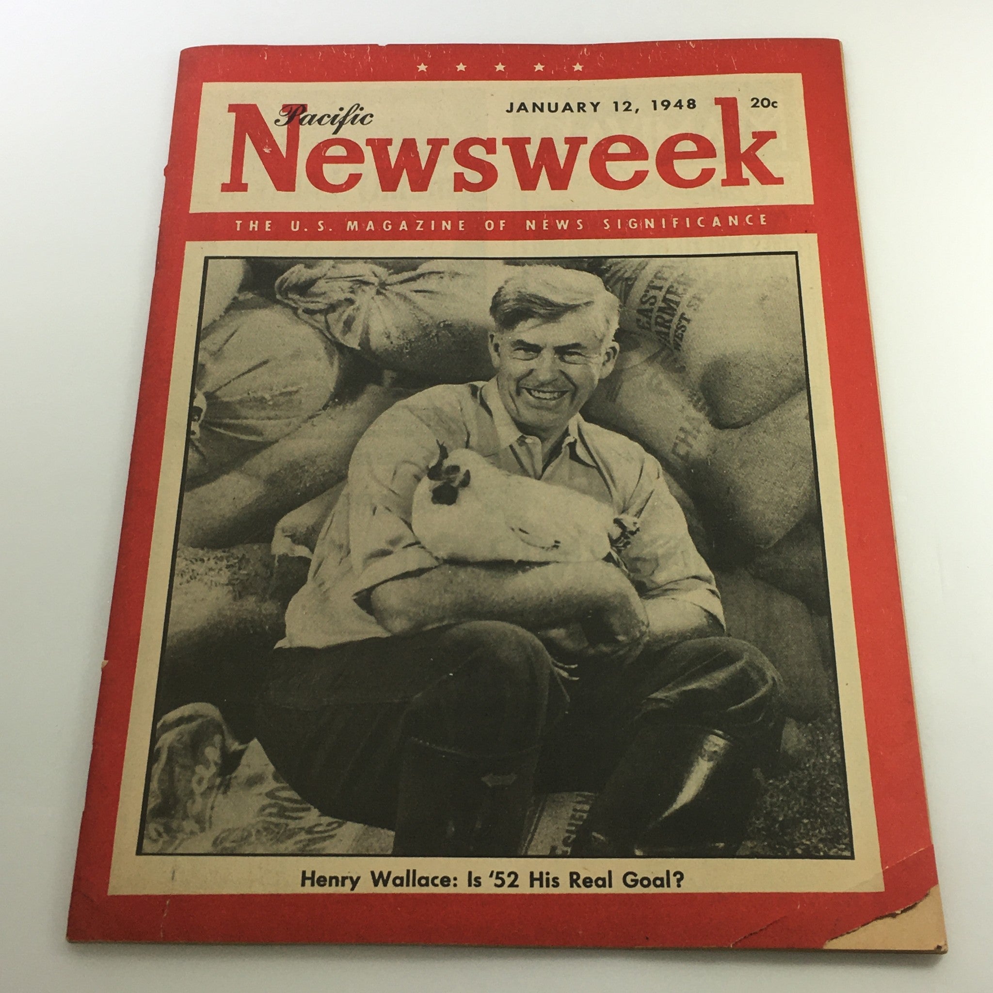 VTG Newsweek Magazine January 12 1948 - Henry Wallace / Pacific / No Label