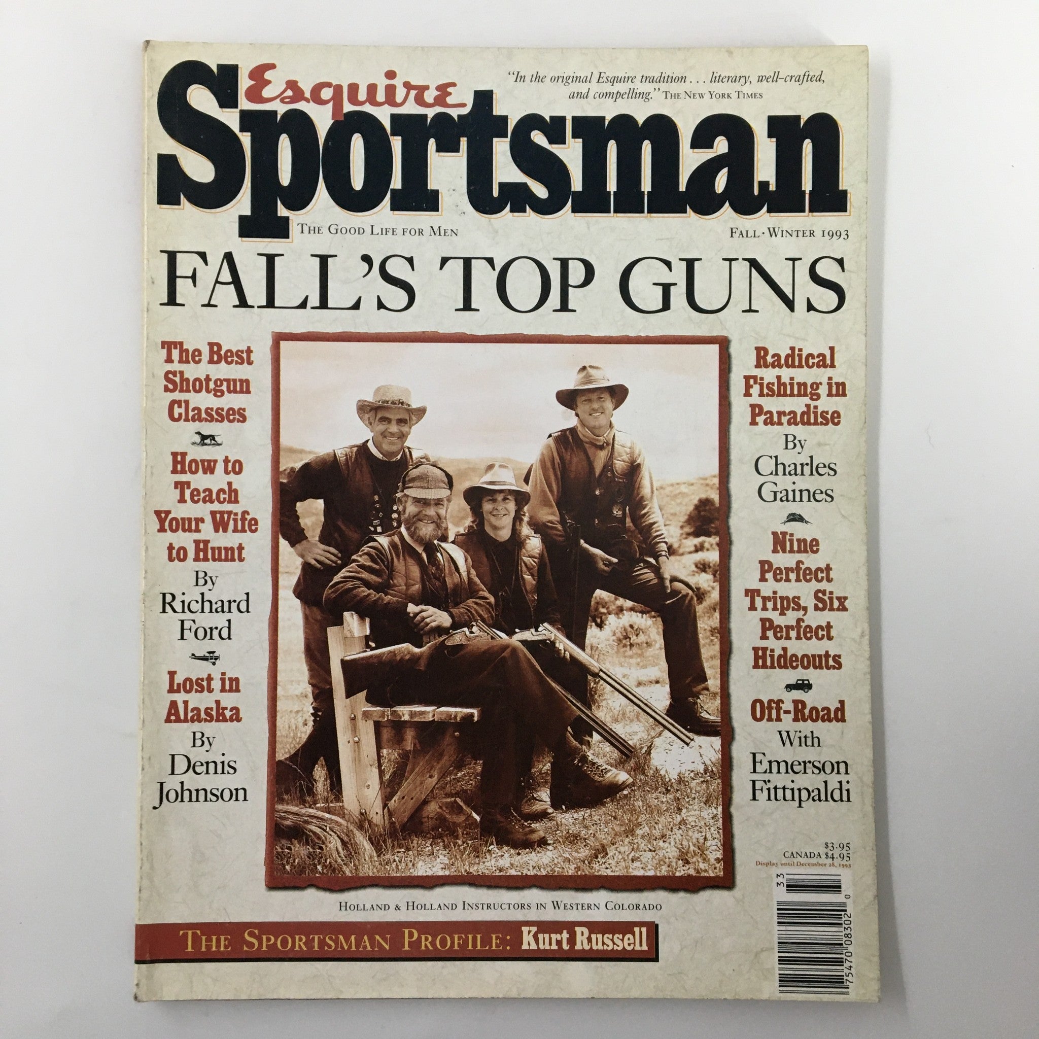 Esquire Sportsman Magazine Fall 1993 Holland & Holland Instructors No Label