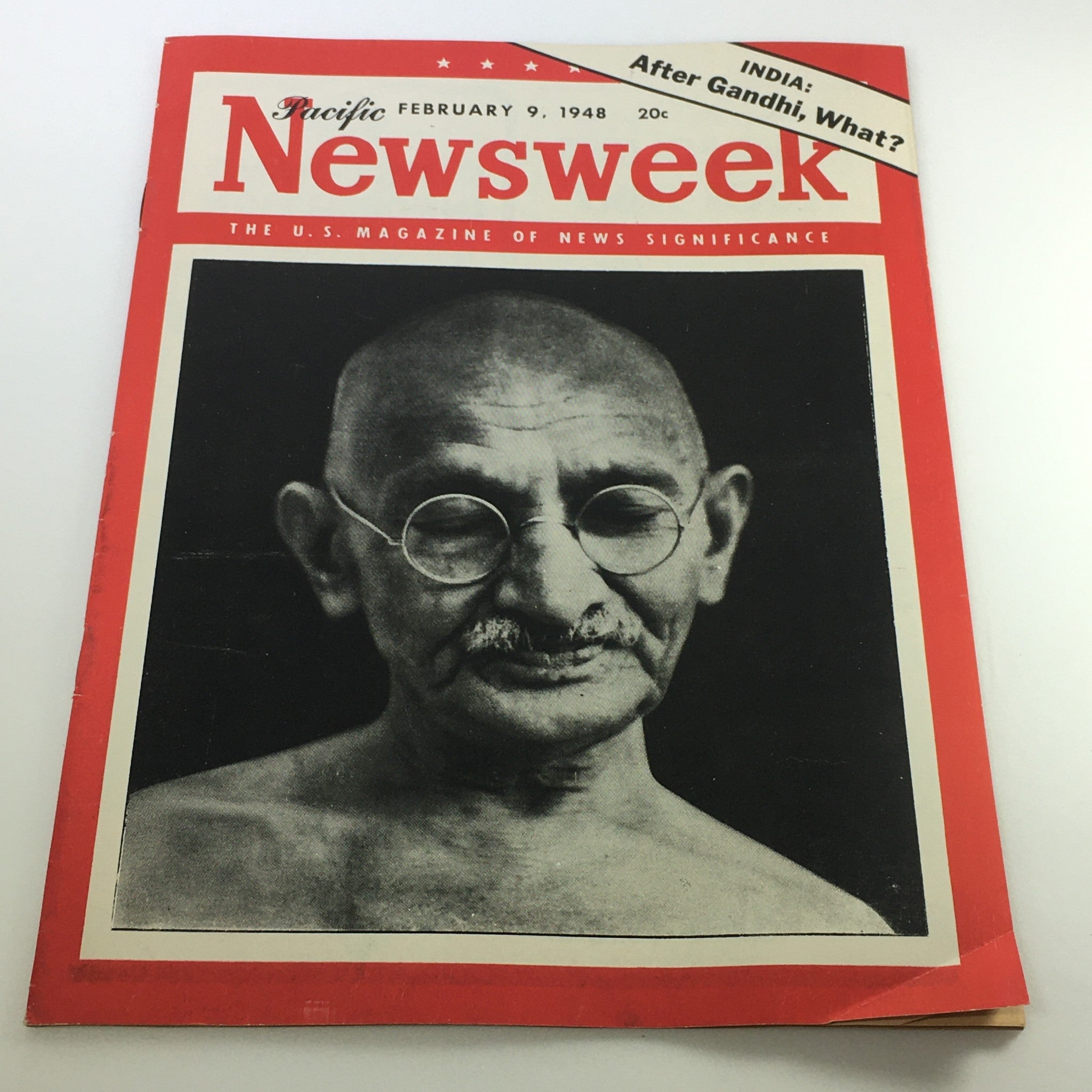 VTG Newsweek Magazine February 9 1948 - Mahatma Gandhi / Pacific / Newsstand