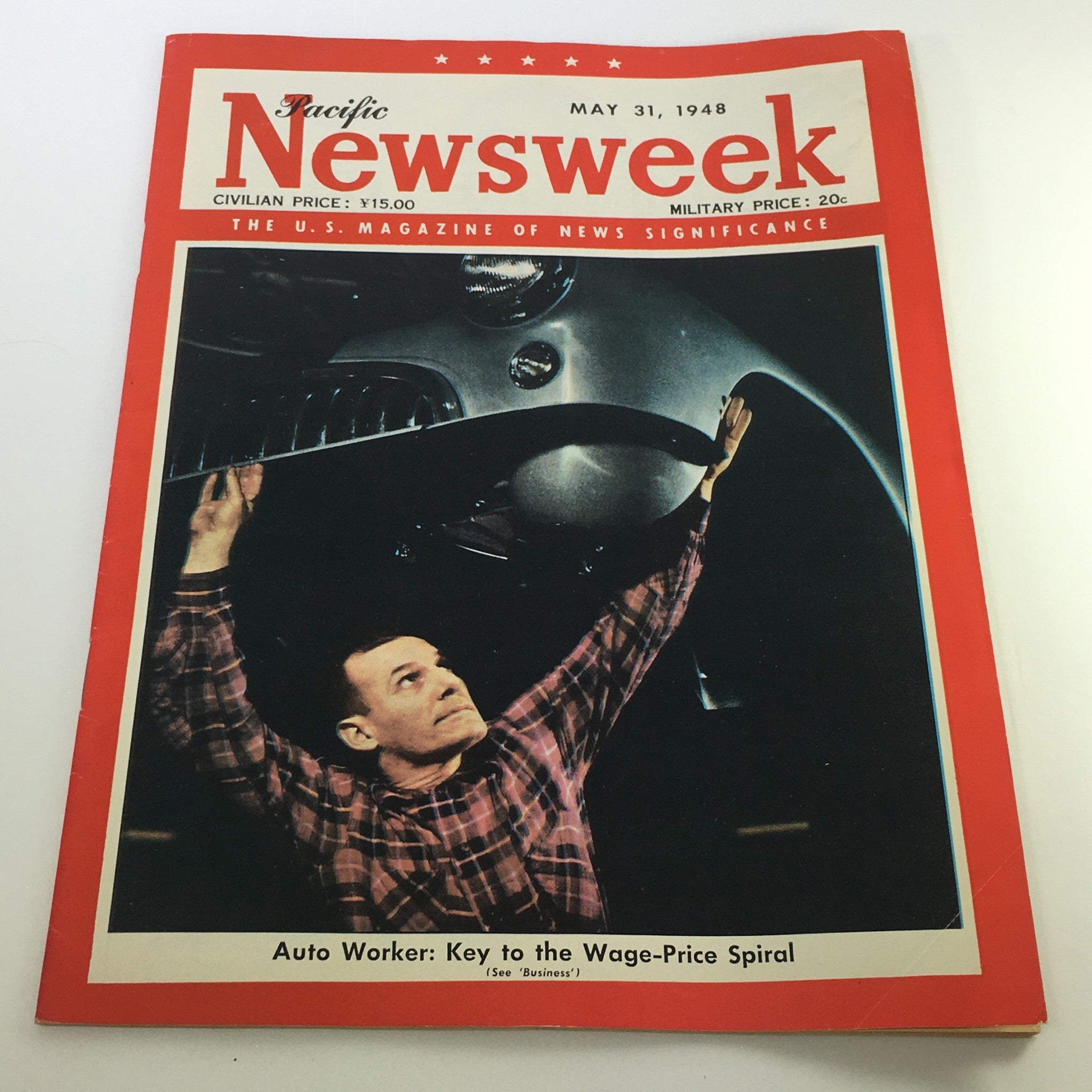 VTG Newsweek Magazine May 31 1948 - Auto Worker Pacific No Label