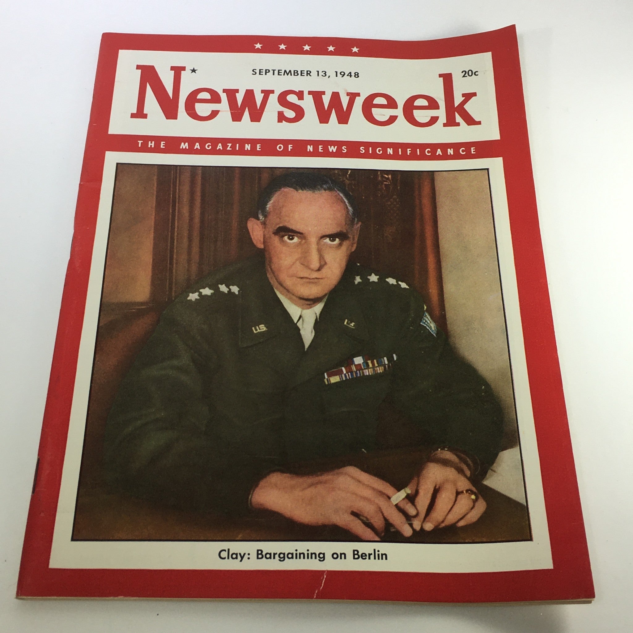 VTG Newsweek Magazine September 13 1948 - General Lucius D. Clay No Label