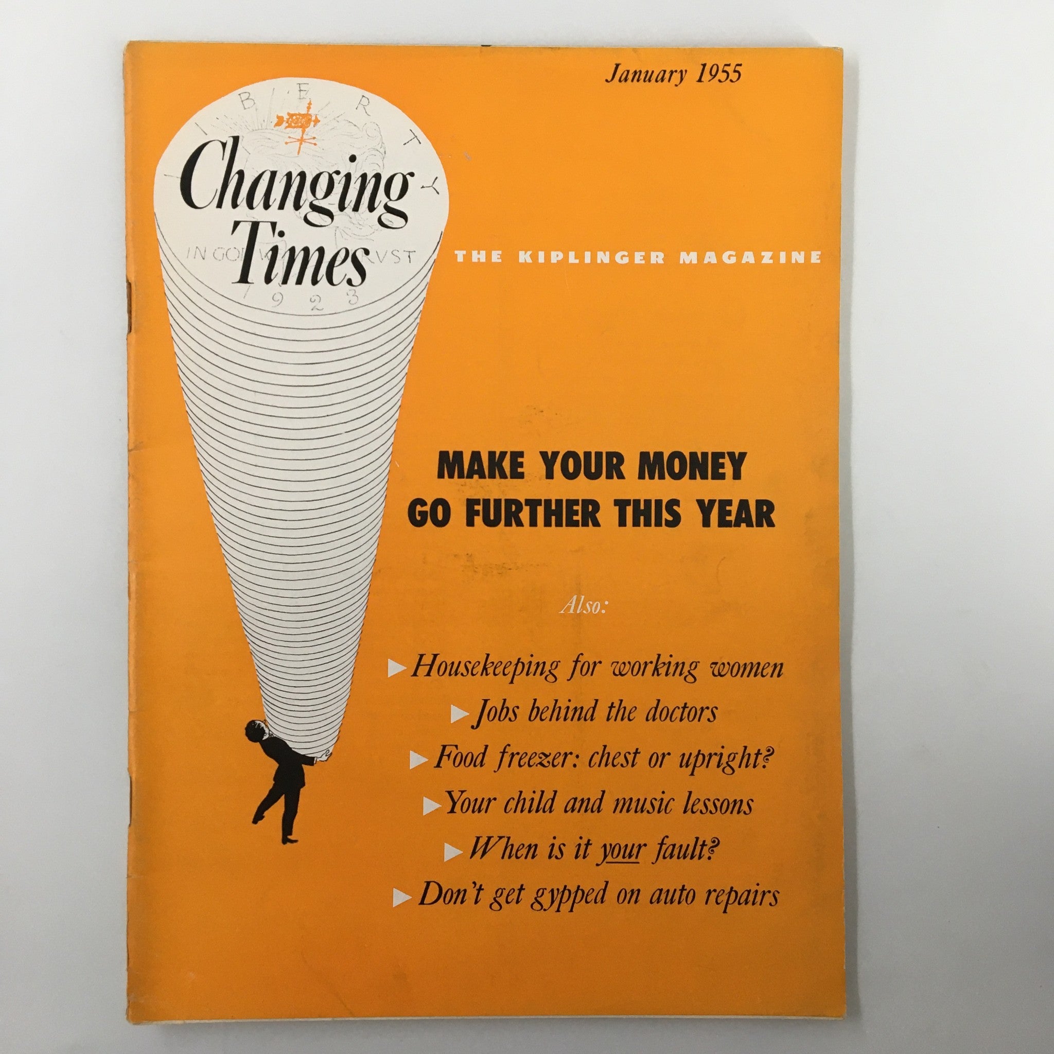 VTG Changing Times Magazine January 1955 Make Your Money Go Further This Year