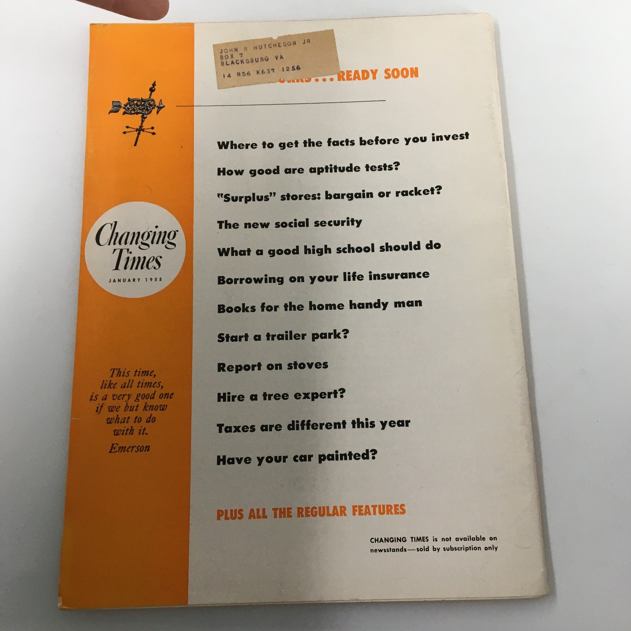 VTG Changing Times Magazine January 1955 Make Your Money Go Further This Year