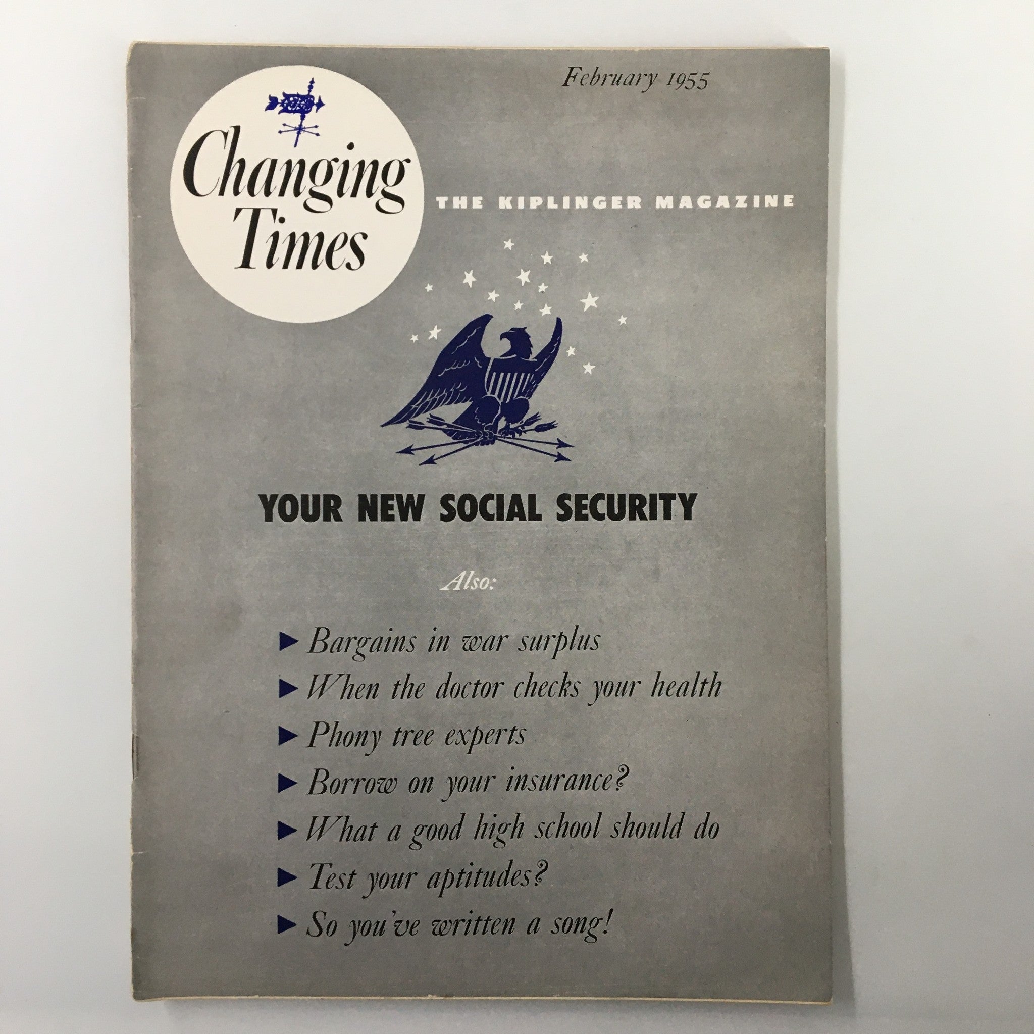 VTG Changing Times Magazine February 1955 What A Good High School Should Do