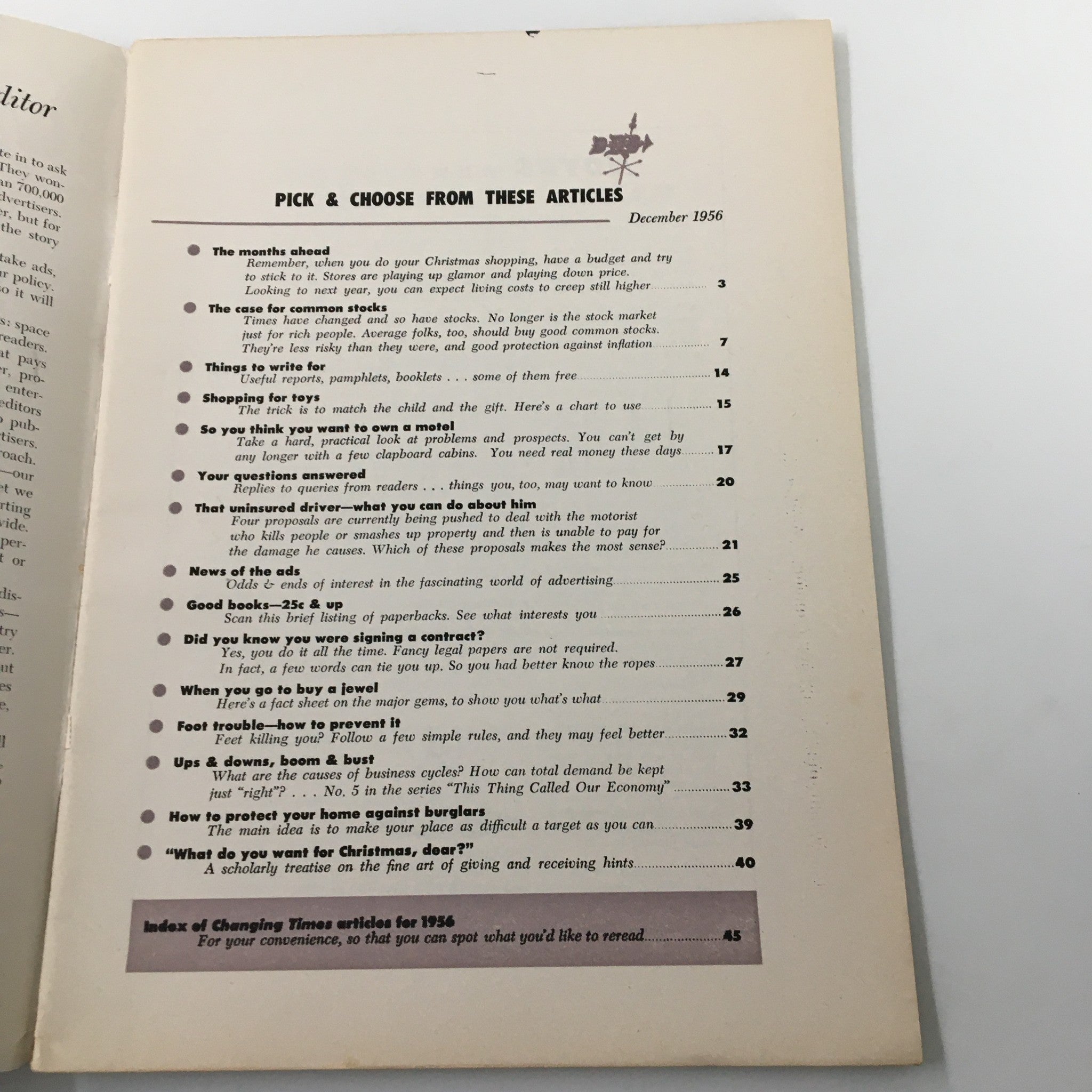 VTG Changing Times Magazine December 1956 The Case for Common Stocks