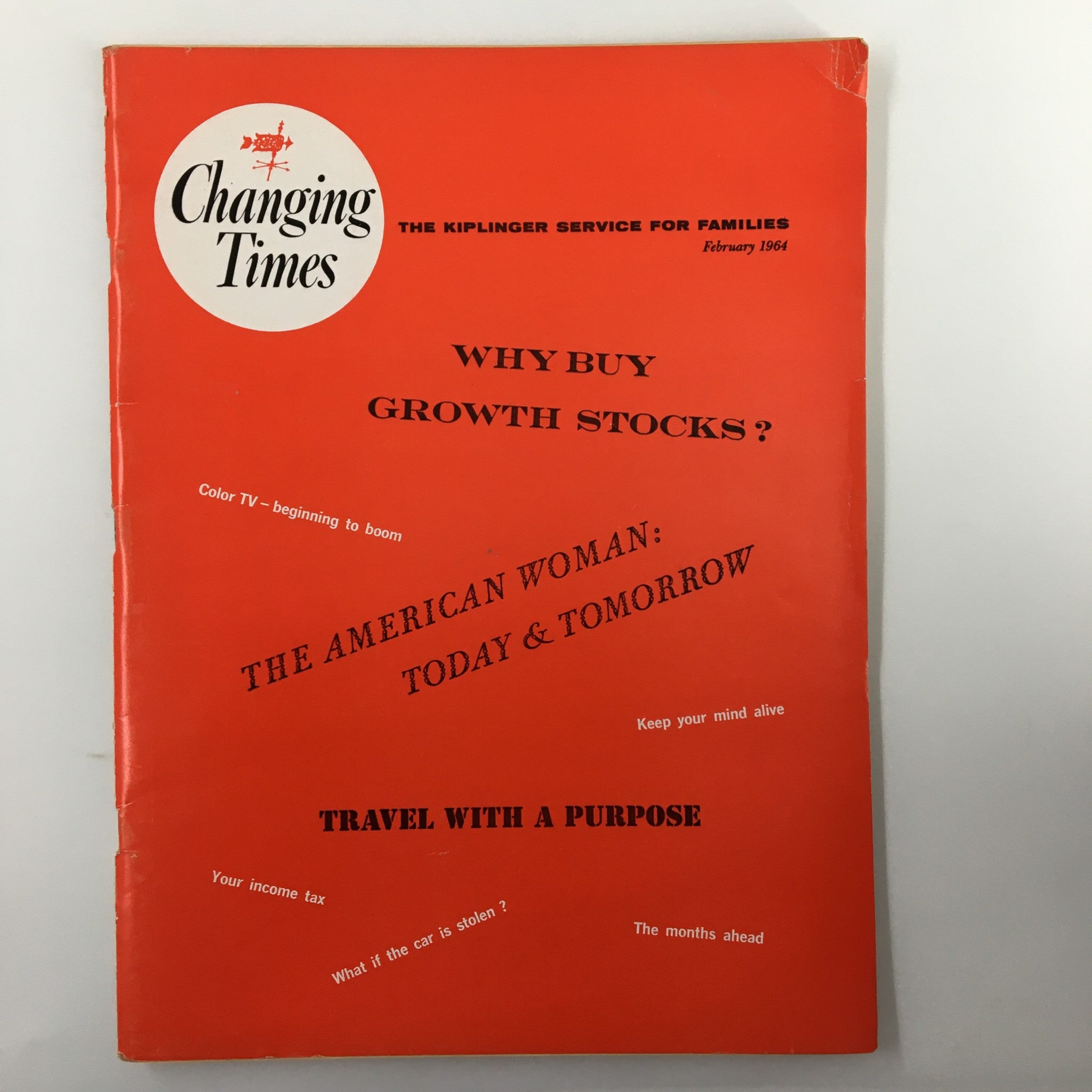 VTG Changing Times Magazine February 1964 The American Woman Today and Tomorrow