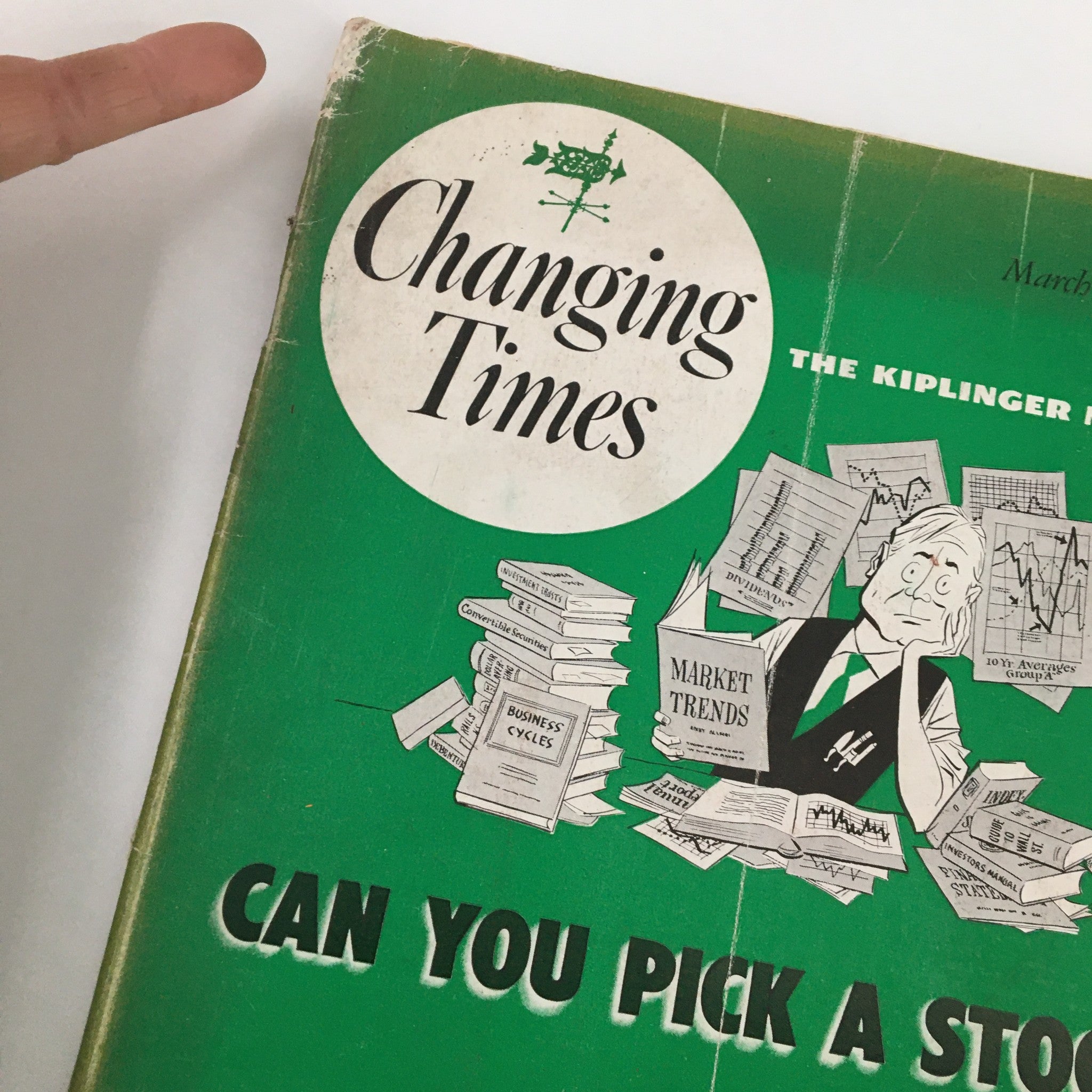 VTG Changing Times Magazine March 1952 Job Hunters Mind Your Paper Work