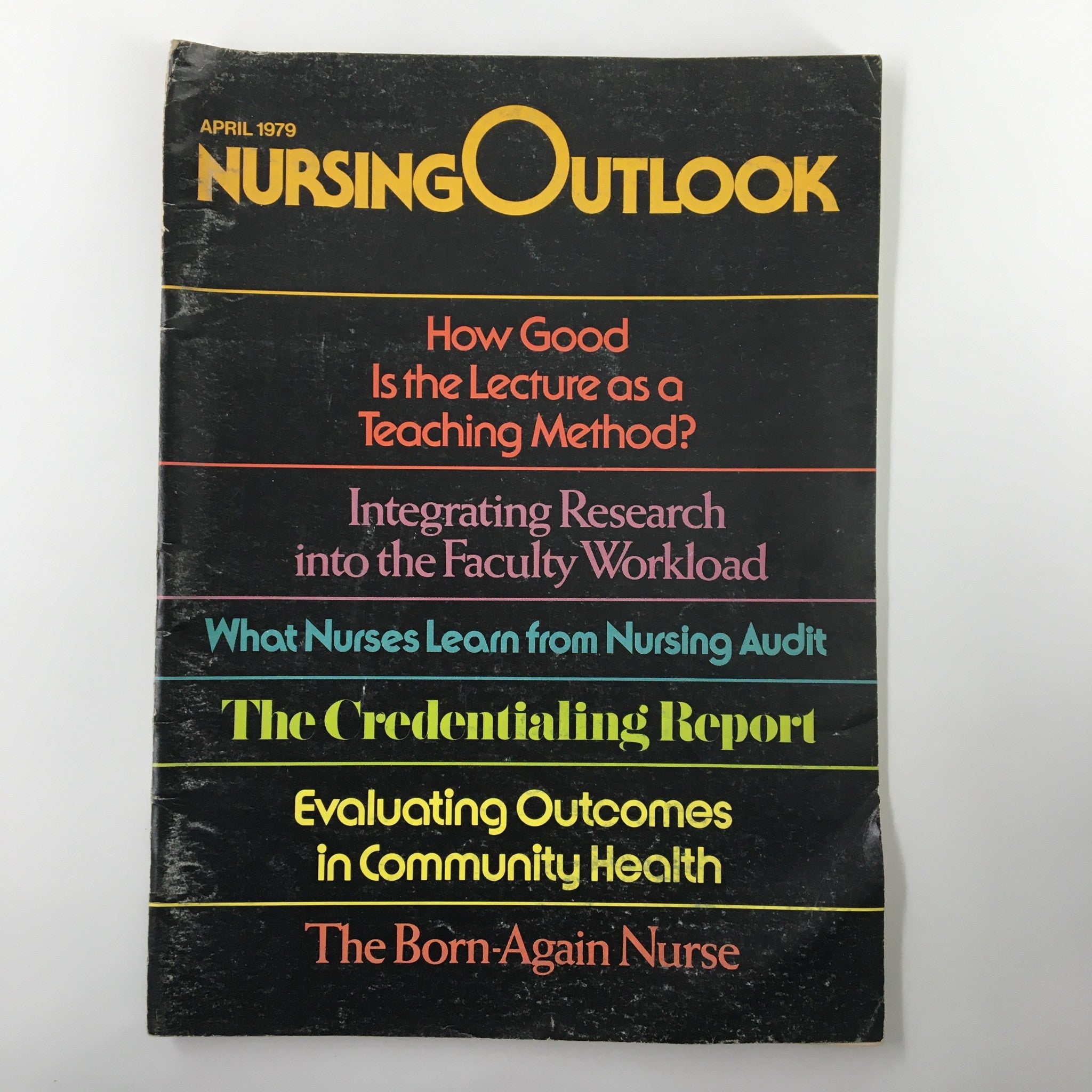 VTG Nursing Outlook Magazine April 1979 Evaluating Outcomes in Community Health