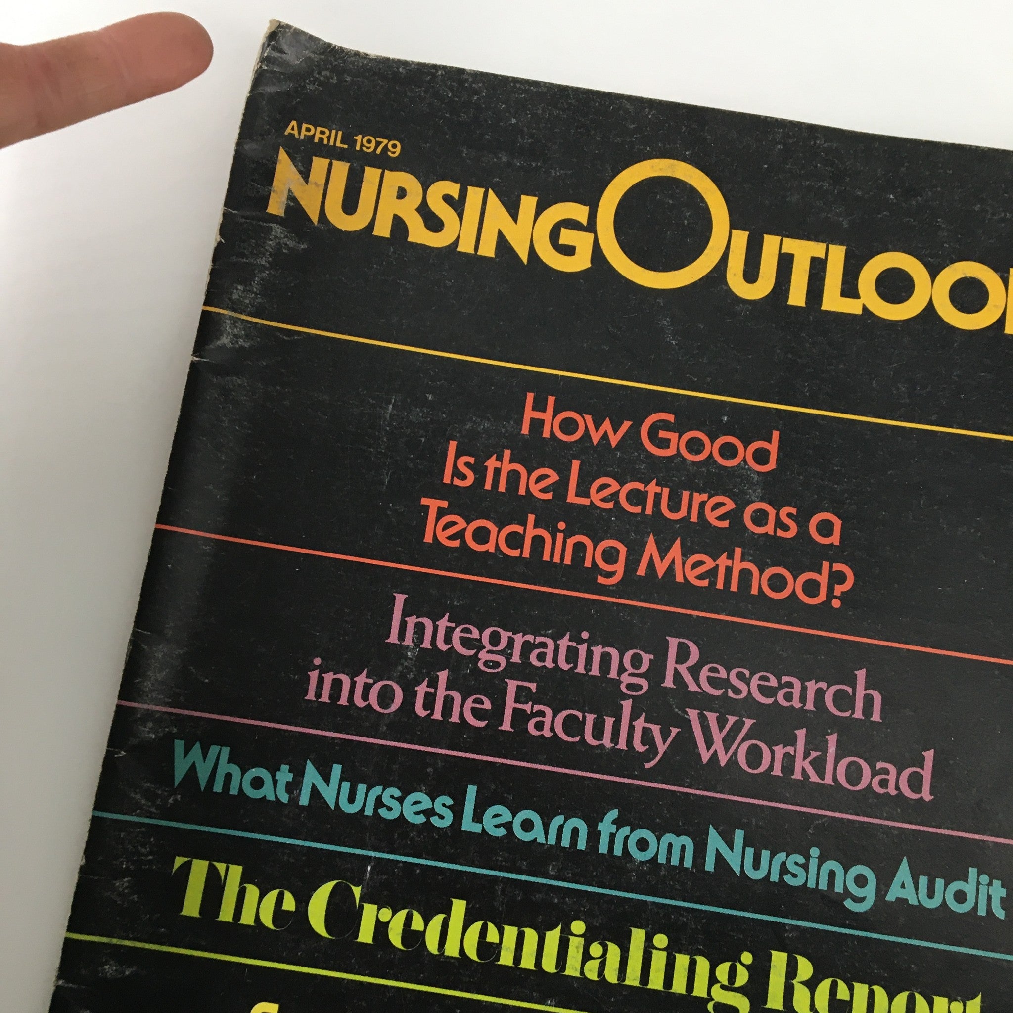 VTG Nursing Outlook Magazine April 1979 Evaluating Outcomes in Community Health