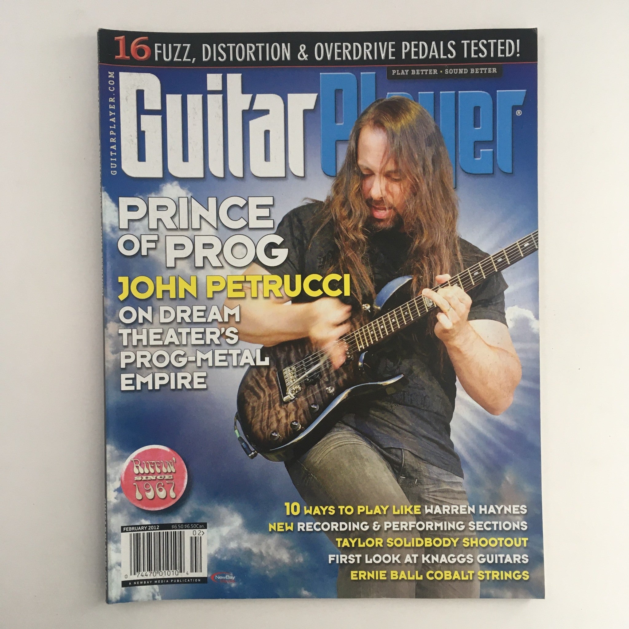 Guitar Player Magazine February 2012 Prince of Frog John Petrucci, No Label VG