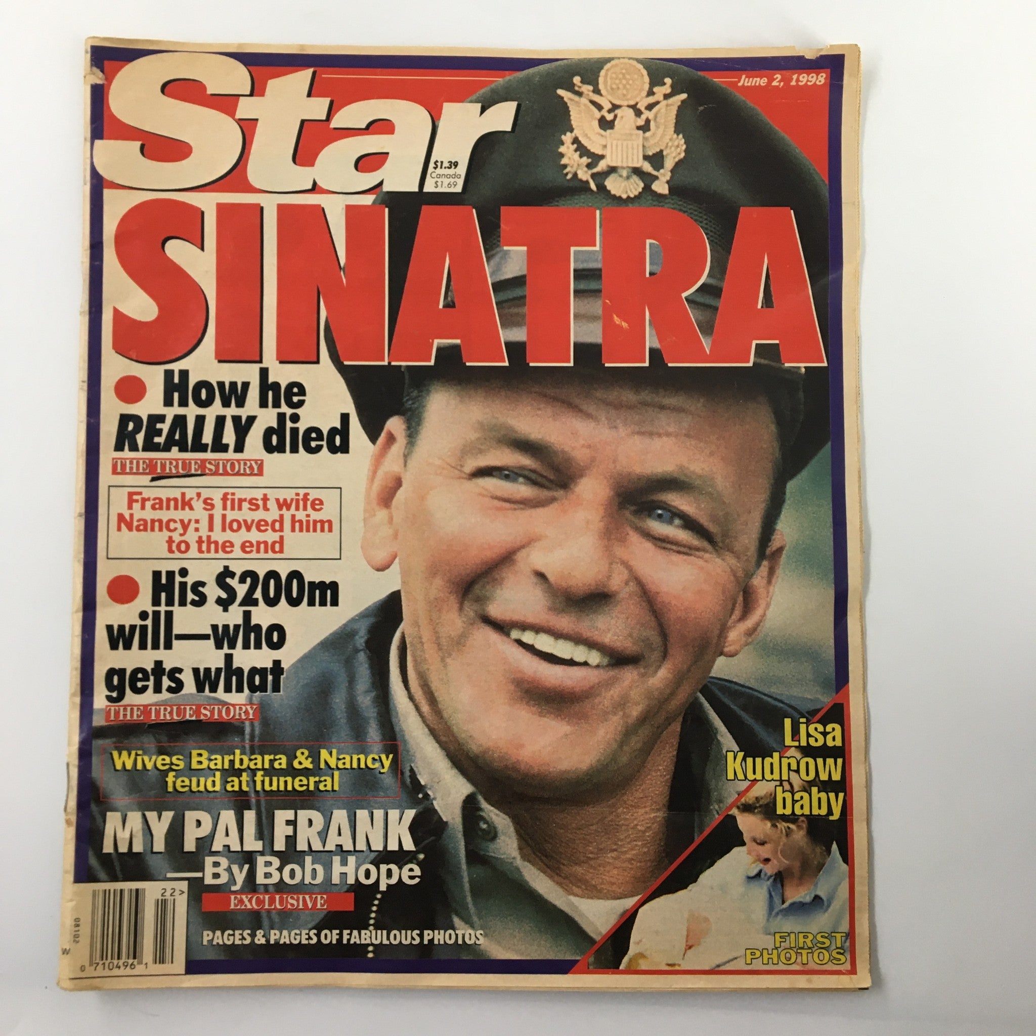 Star Magazine June 2 1998 Frank Sinatra by Bob Hope, Lisa Kudrow Baby No Label