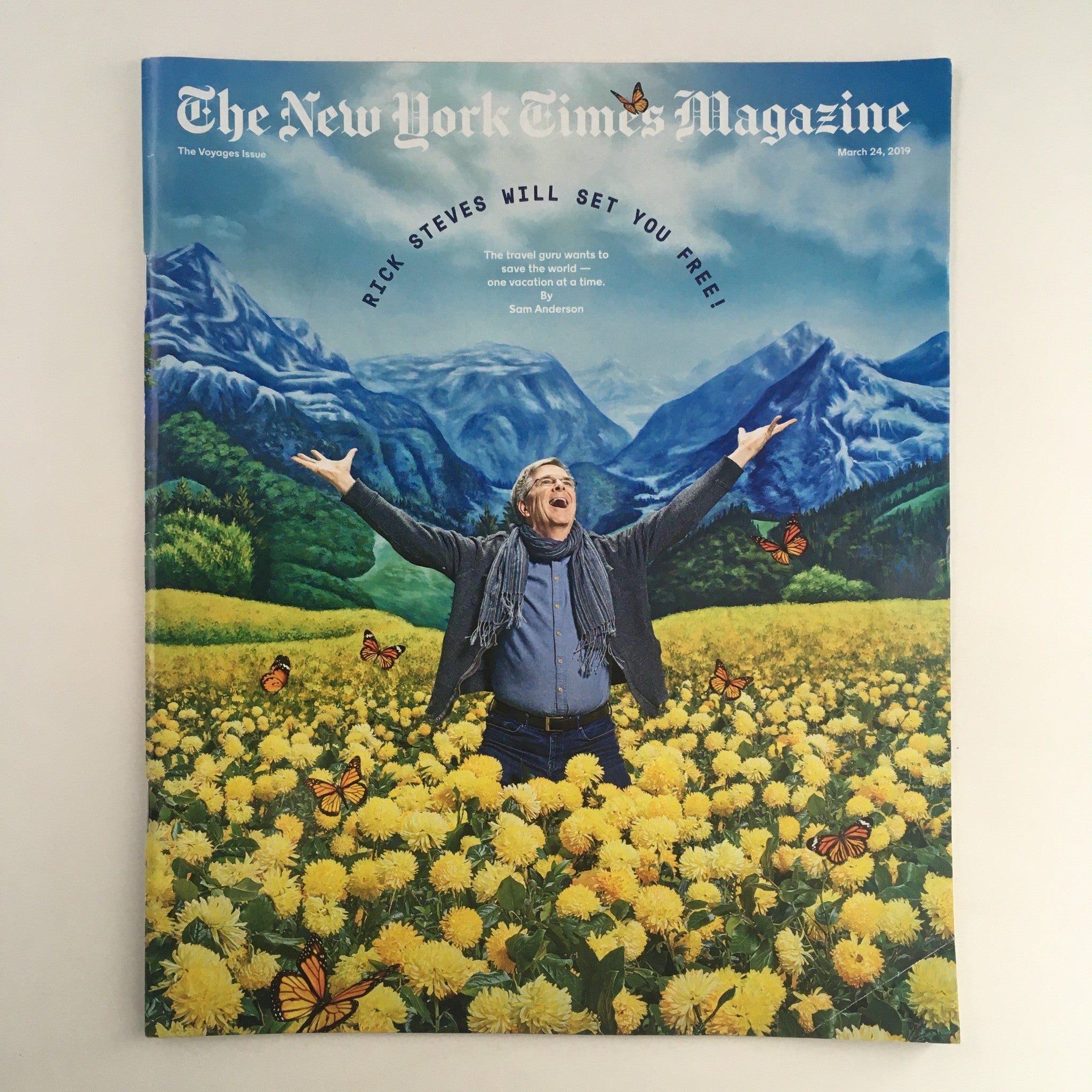 The New York Times Magazine March 24 2019 Rick Steves Travel Guru, No Label VG