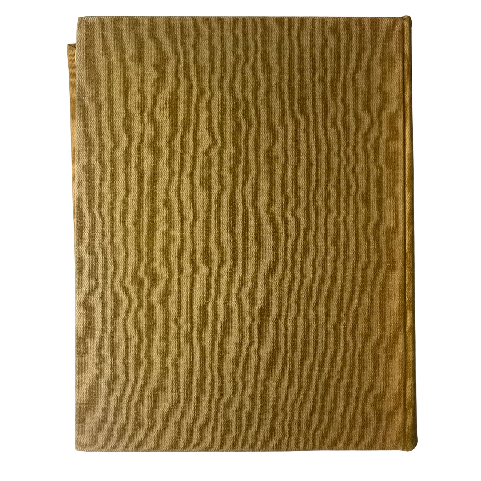 Back cover of the Ladies' Home Journal Library Bound Magazine 1945 featuring a plain gold design, reflecting vintage magazine aesthetics.
