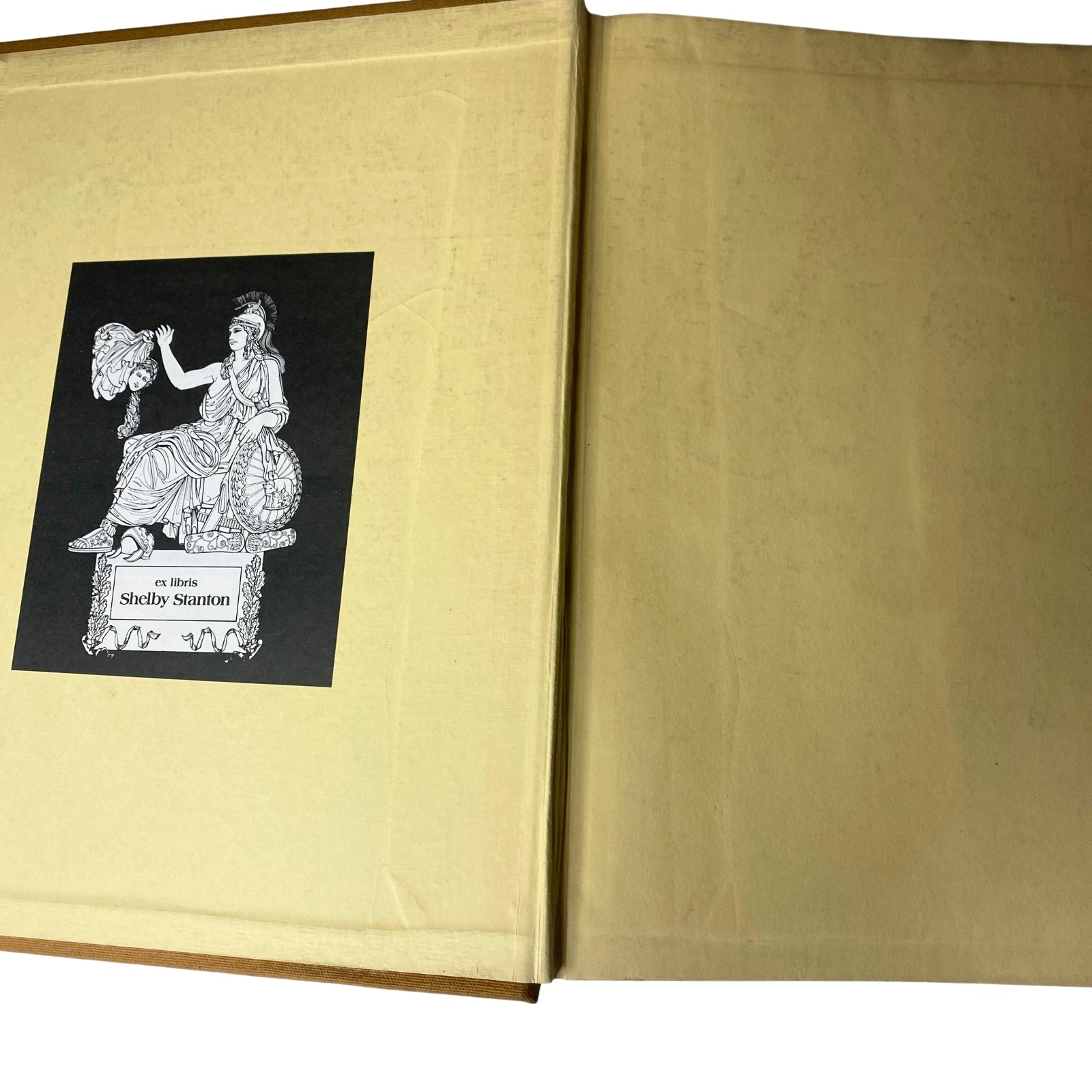 Inside cover of the Ladies' Home Journal Bound Magazine, 1947, showing a decorative bookplate.