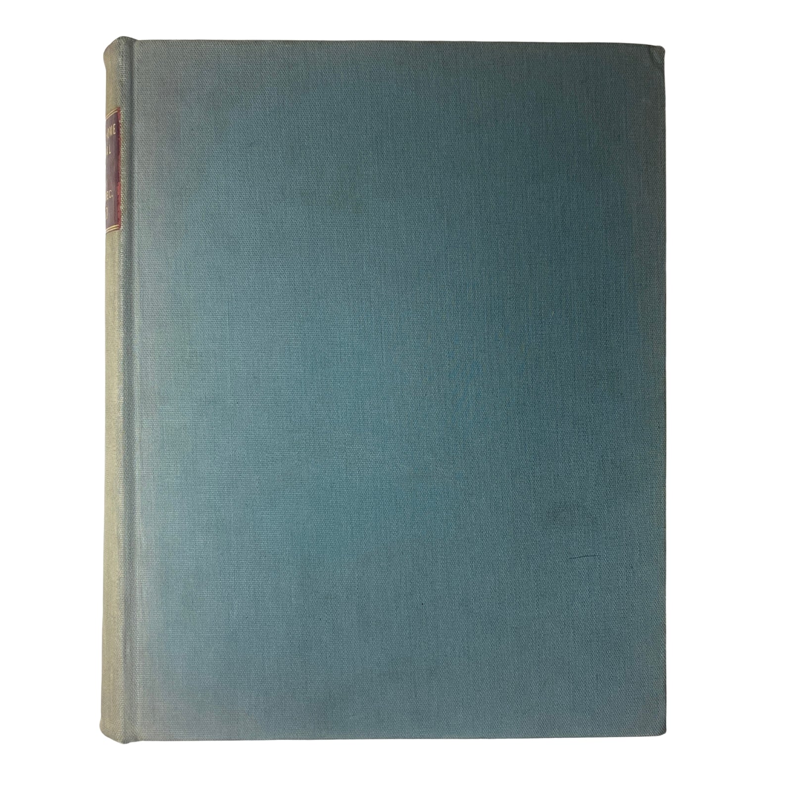 Side view of the Ladies' Home Journal Library Bound Magazine 1940, emphasizing the teal spine and minimalist design.
