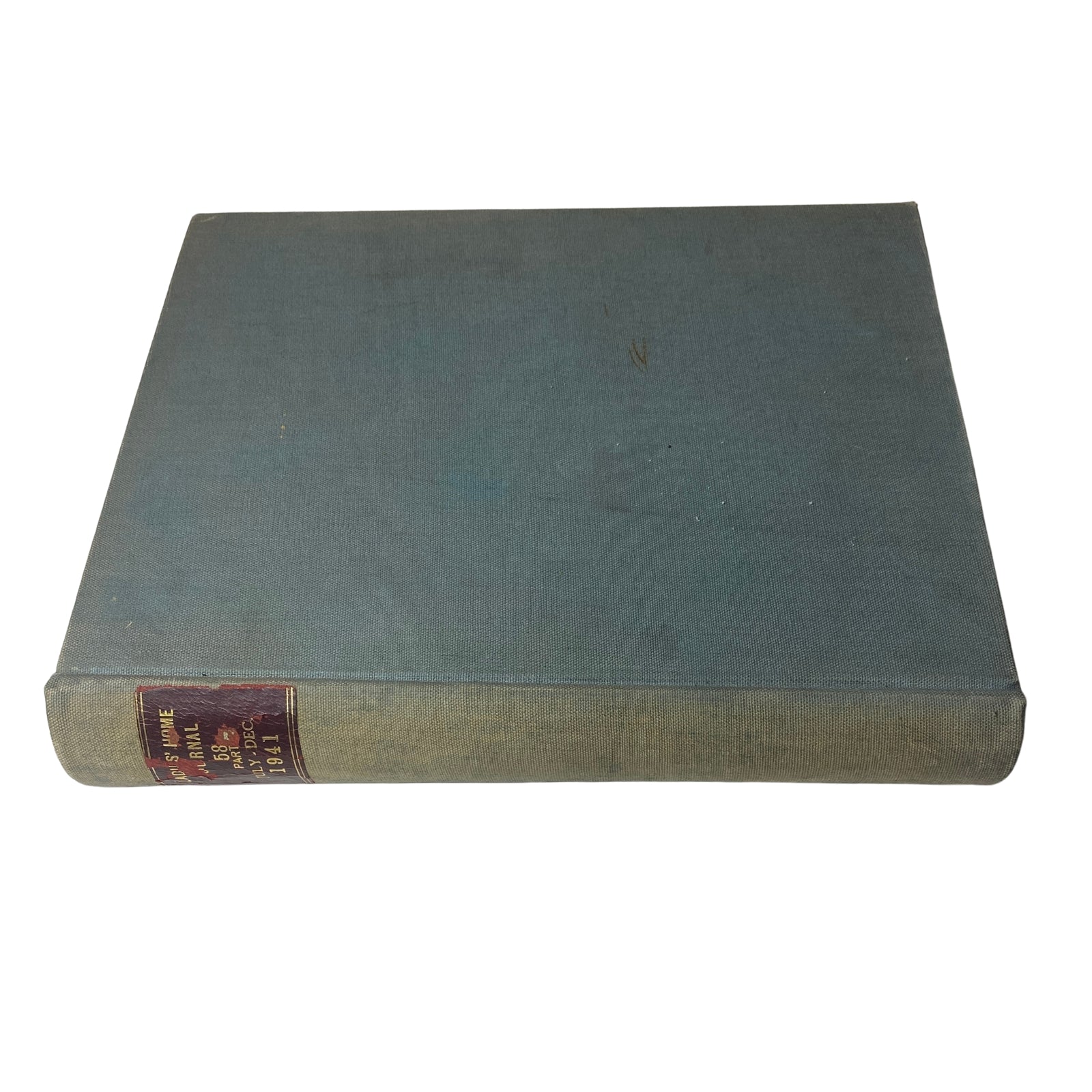 Ladies' Home Journal Library Bound Magazine 1941 Full Year January - December exhibited as one hardcover volume with a plain exterior.