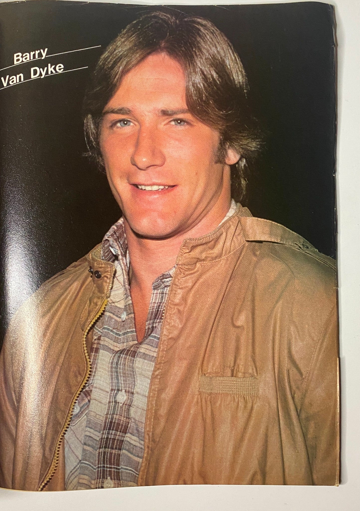 Image from Tiger Beat Magazine June 1980 featuring Barry Van Dyke, noted for his classic 80s style, appealing to fans of television history and vintage magazines.