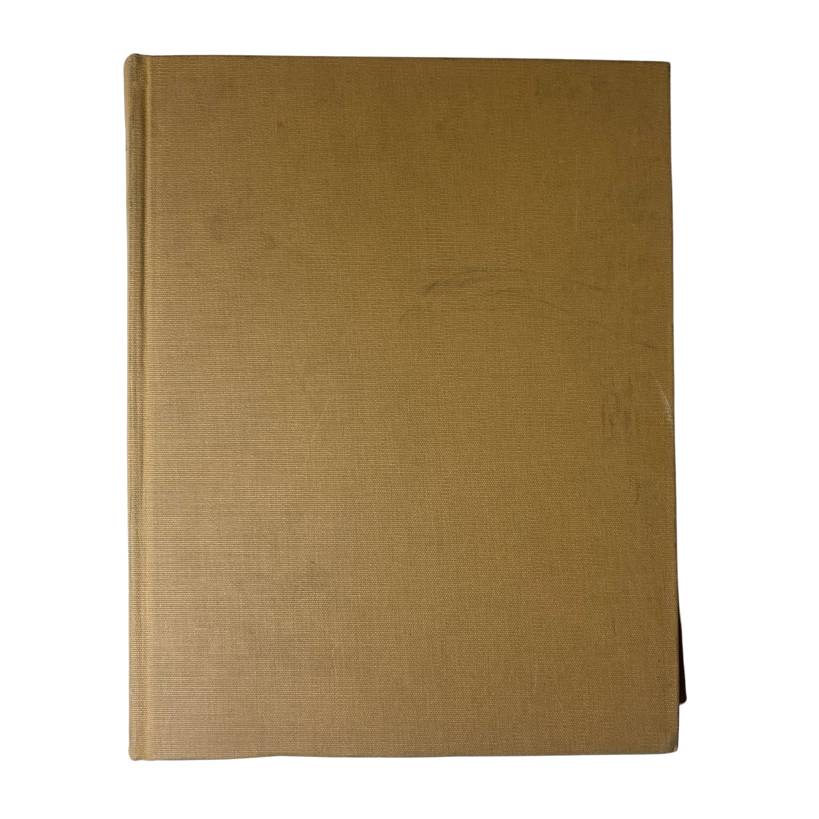 Ladies' Home Journal Library Bound Magazine 1952, depicting a close-up of a single volume's cover, featuring a textured golden finish.