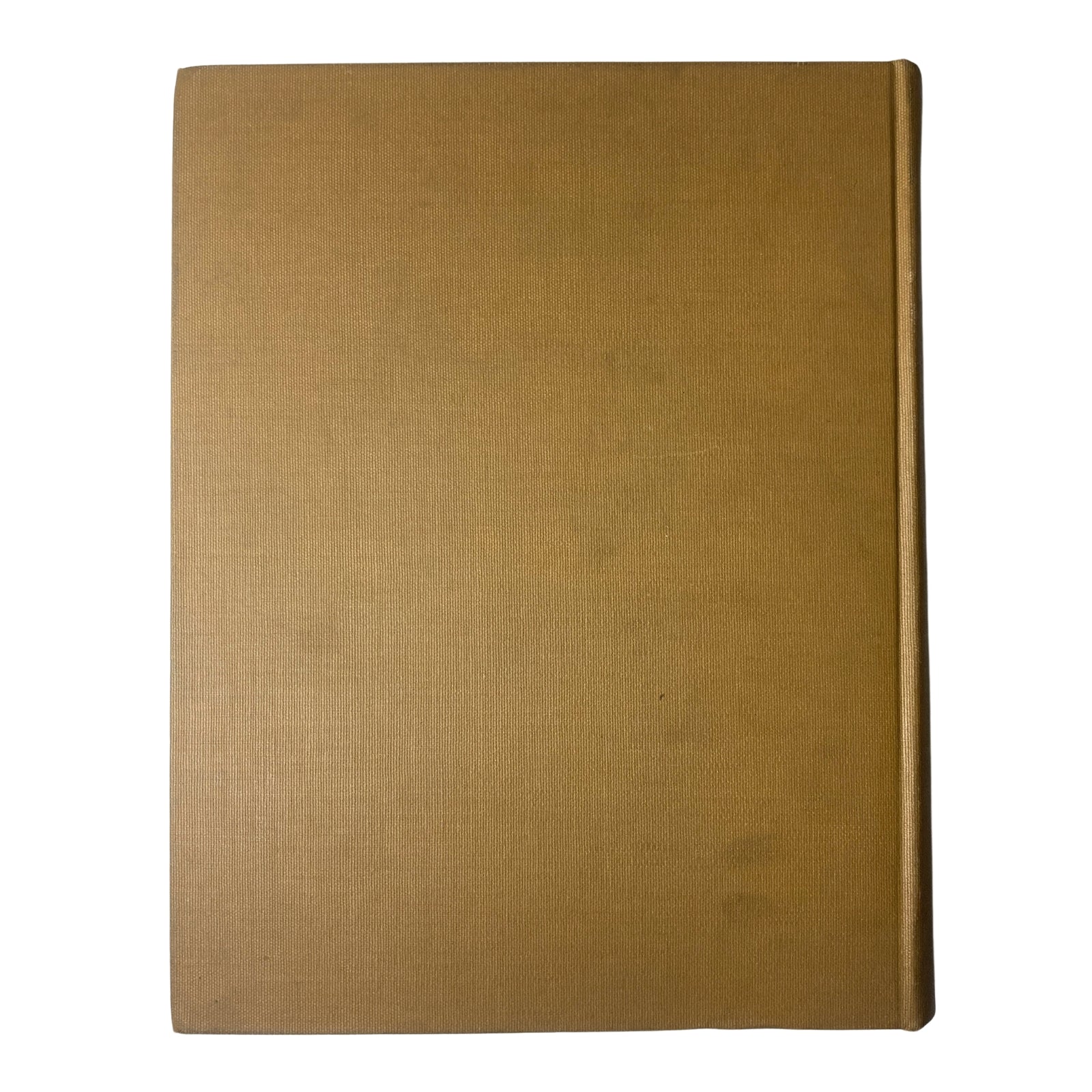 Back cover of 'Ladies' Home Journal Bound Magazine 1953', showcasing a plain gold cover representing the bound magazine's collection.