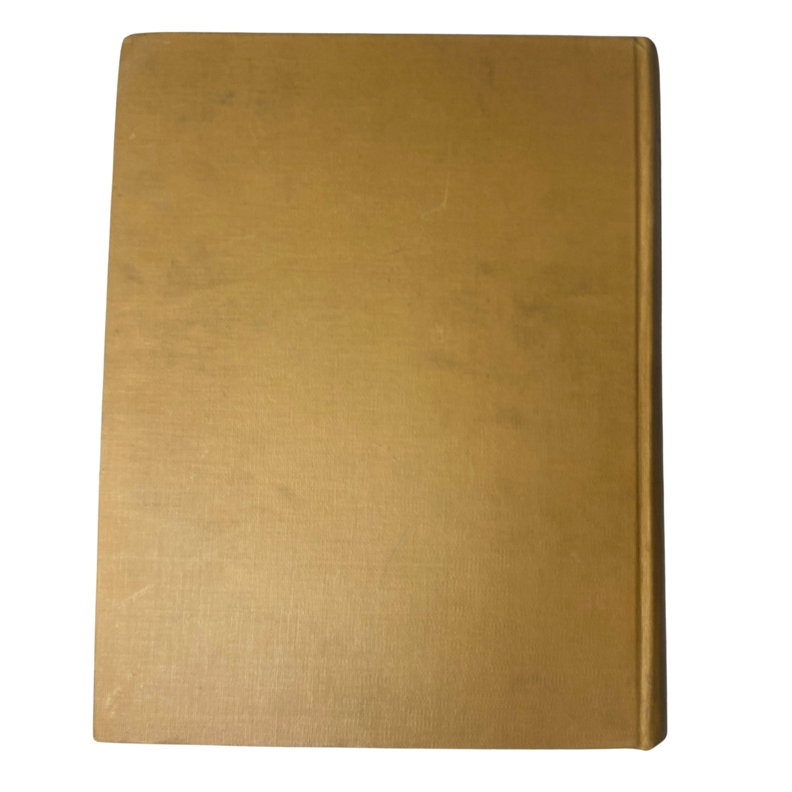 Back cover of the Ladies' Home Journal Bound Magazine, featuring a plain golden cover without any design elements, showcasing the volume's sturdy and classic binding.