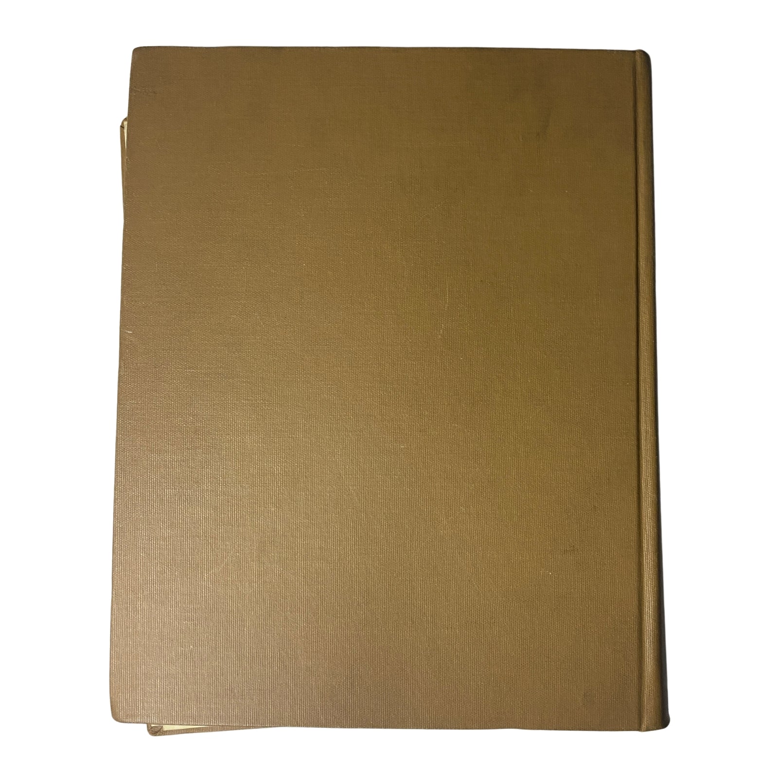 Ladies' Home Journal Library Bound Magazine 1955 Full Year January - December, showing the plain, gold-colored spine of the magazine, highlighting its vintage and collectible appeal.