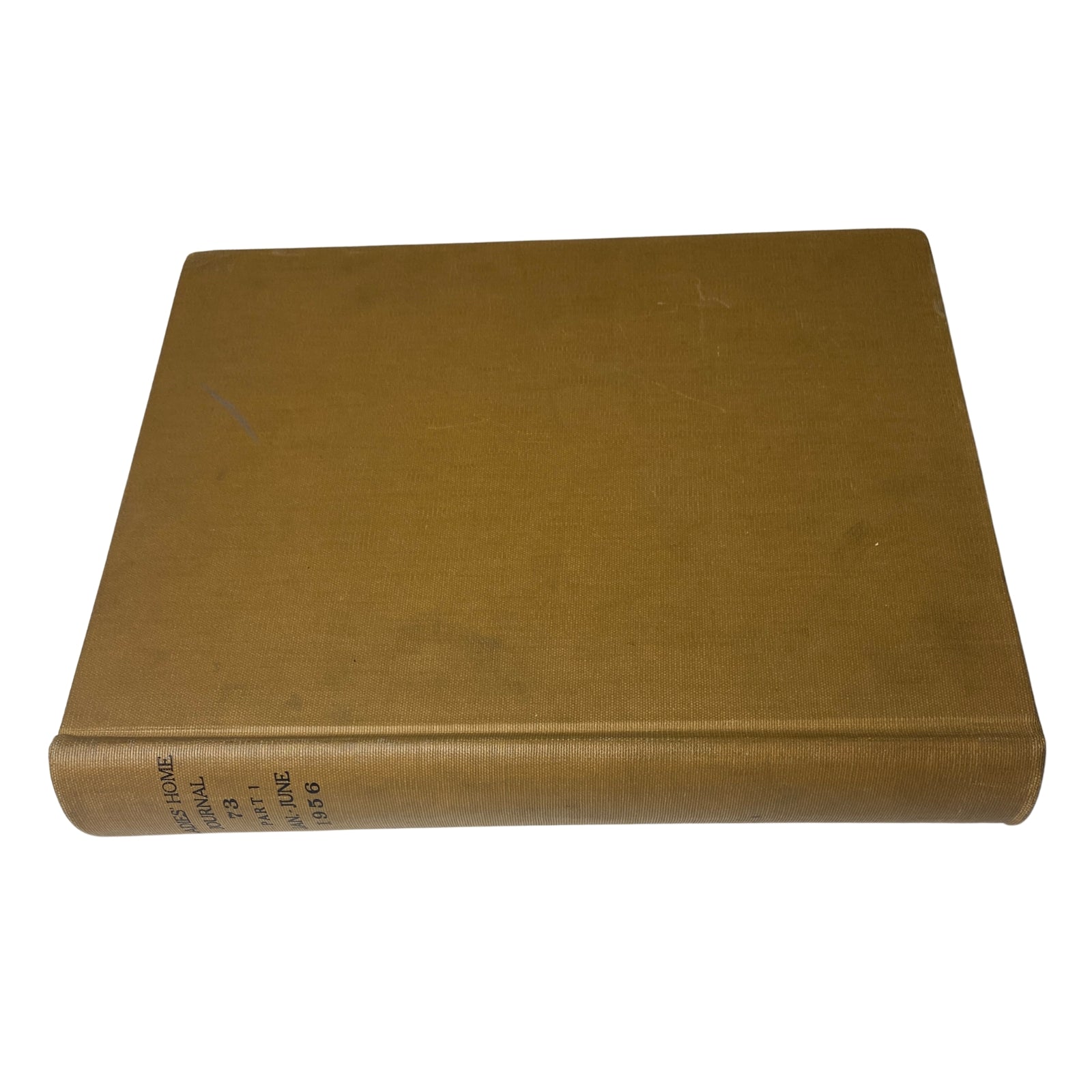 Ladies' Home Journal Library Bound Magazine 1956 with a focus on the binding, showcasing the title and year on the spine.