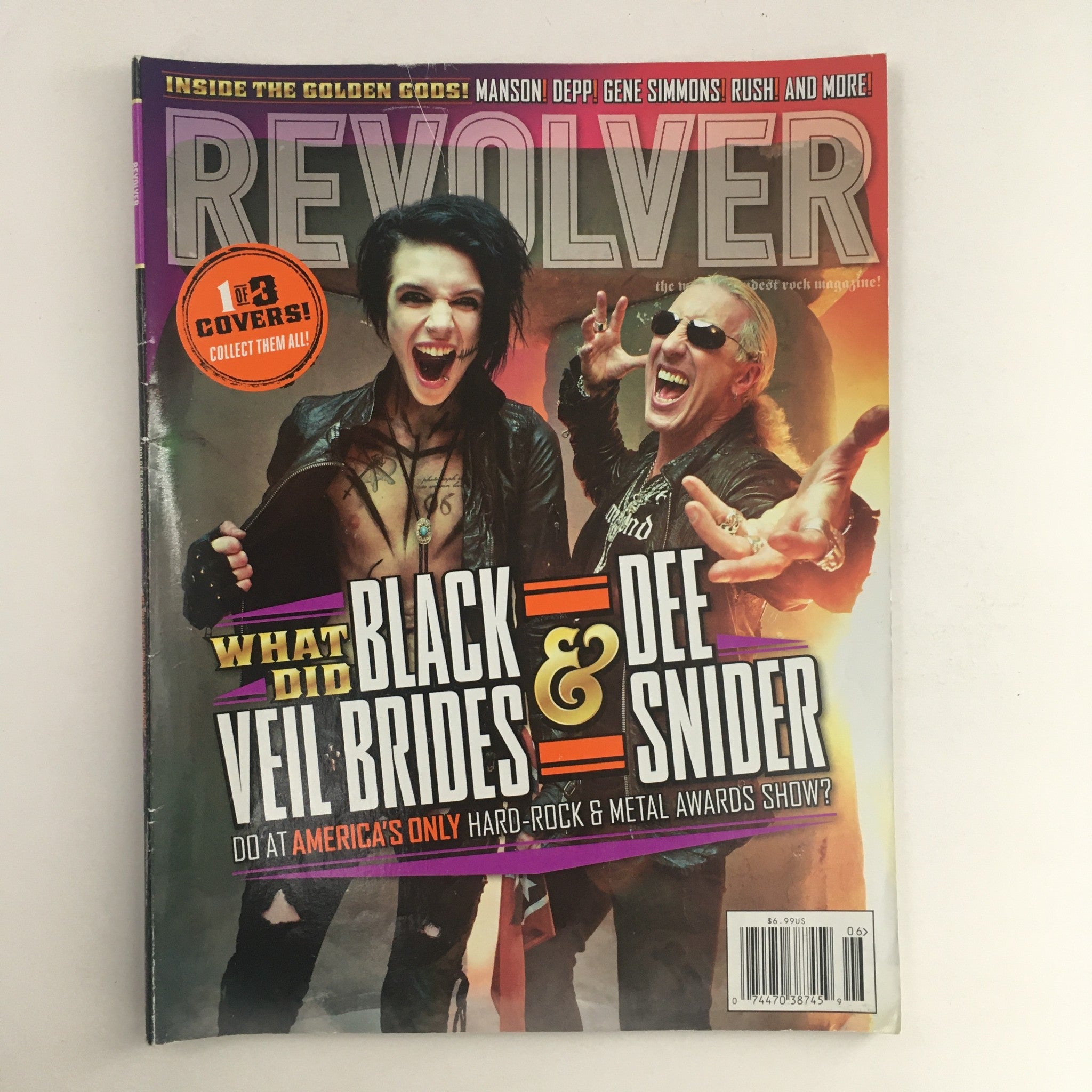 Revolver Magazine May 2012 Black Veil Brides & Dee Snider, No Label