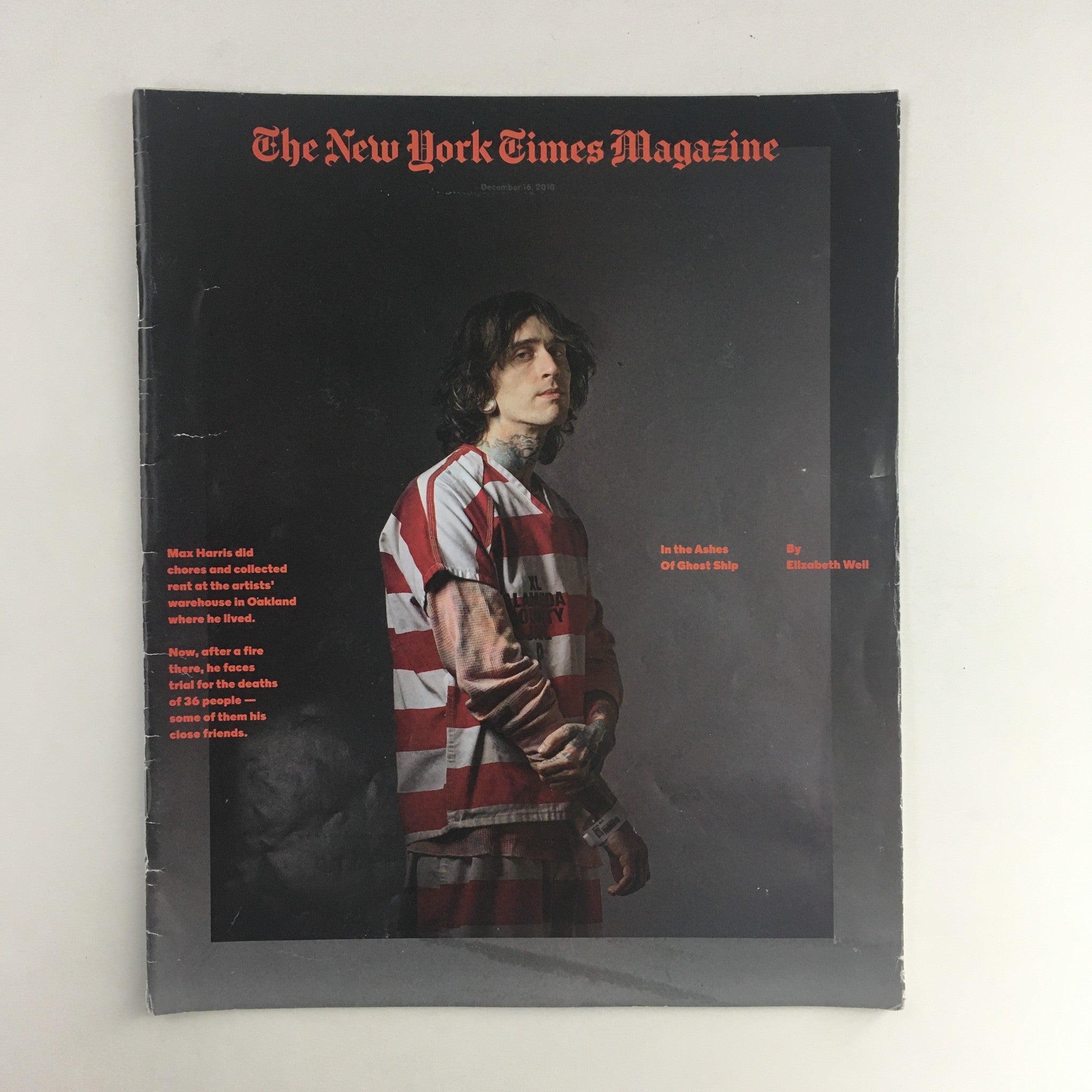 The New York Times Magazine December 16 2018 Max Harris, Ghost Ship, No Label