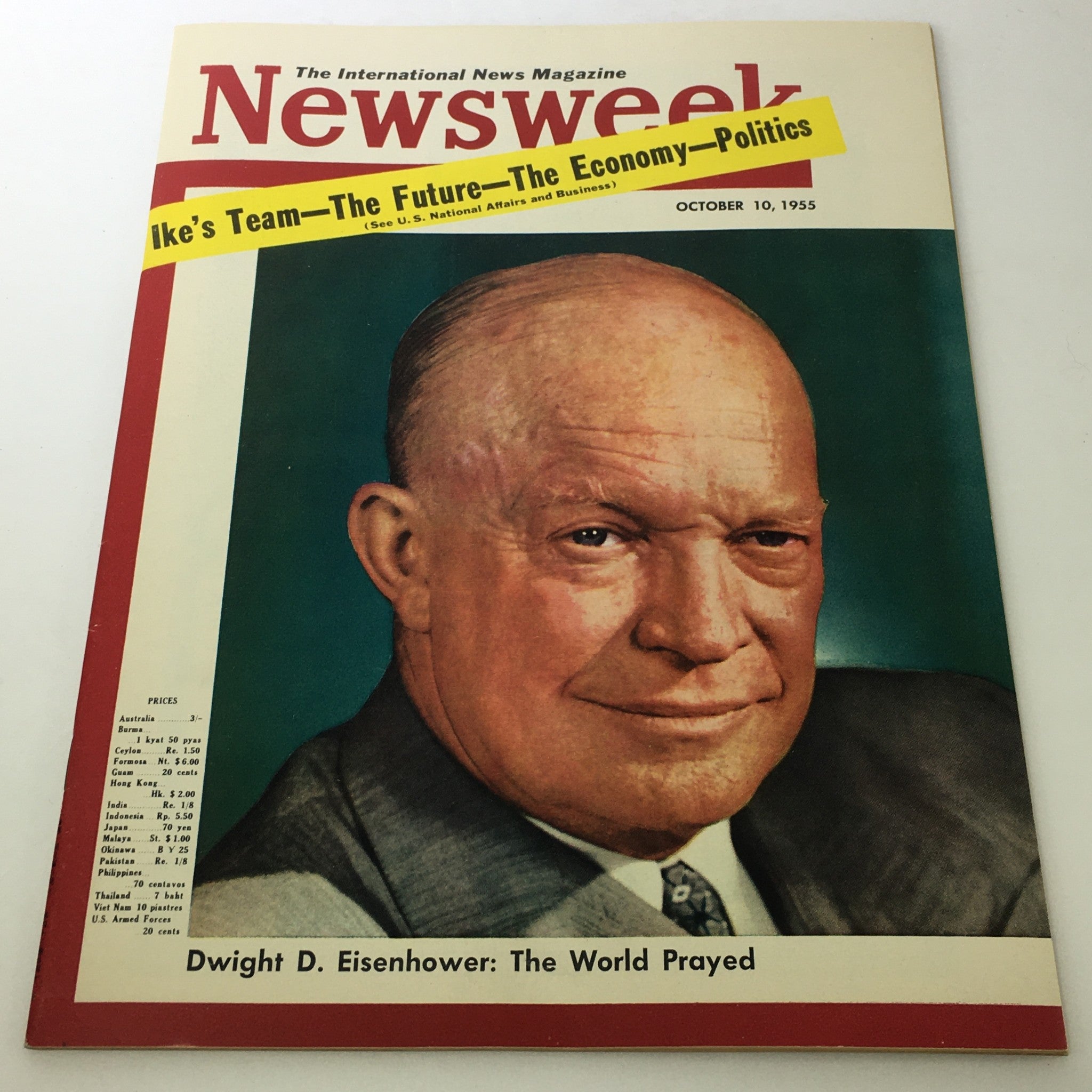 VTG Newsweek Magazine October 10 1955 - Dwight D. Eisenhower No Label