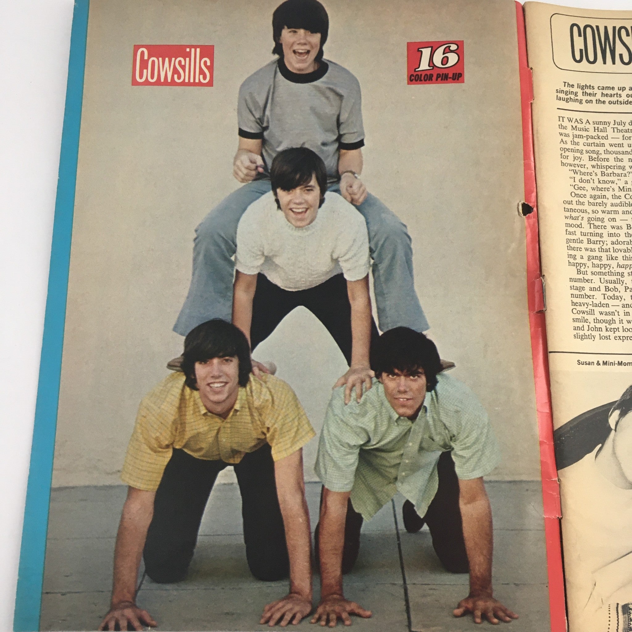 16 Magazine December 1969 Jack Wild & Cee Cee & Bobby Sherman, No Label