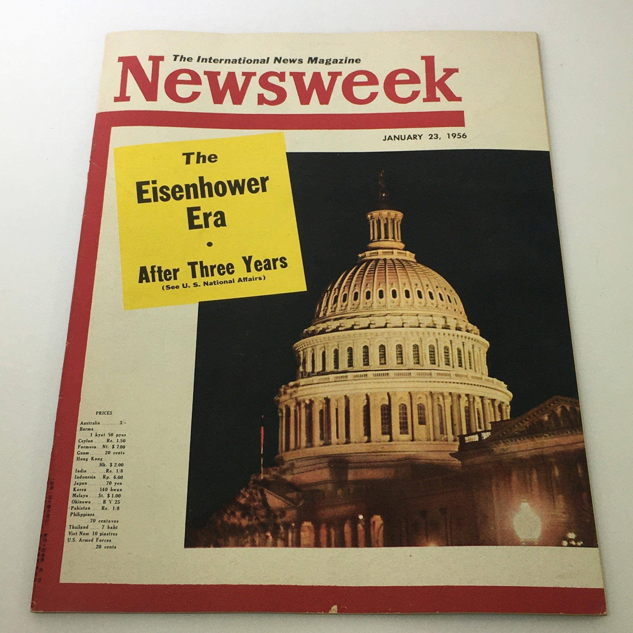 VTG Newsweek Magazine January 23 1956 The Eisenhower Era After 3 Years No Label