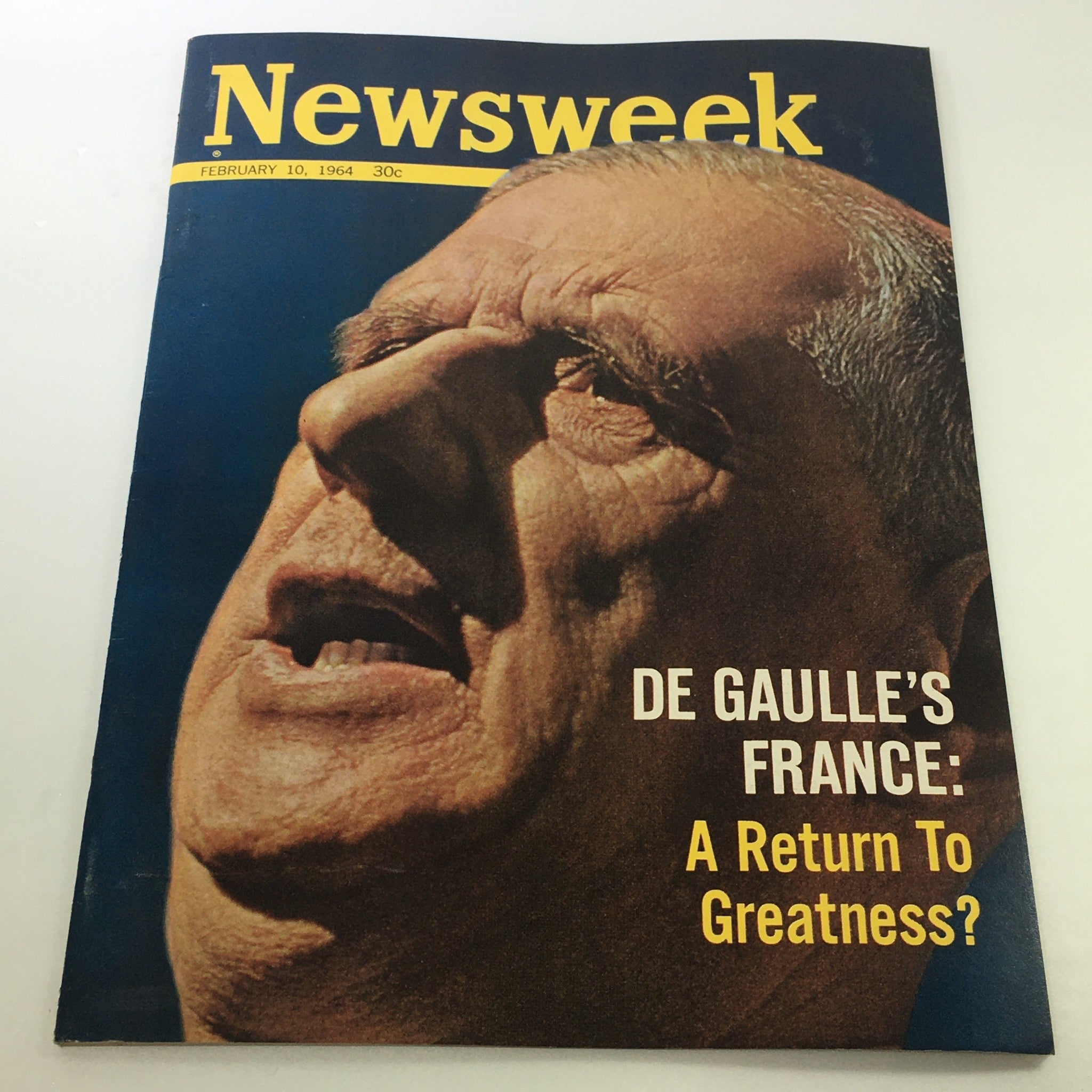 VTG Newsweek Magazine February 10 1964 - Charles de Gaulle / Newsstand