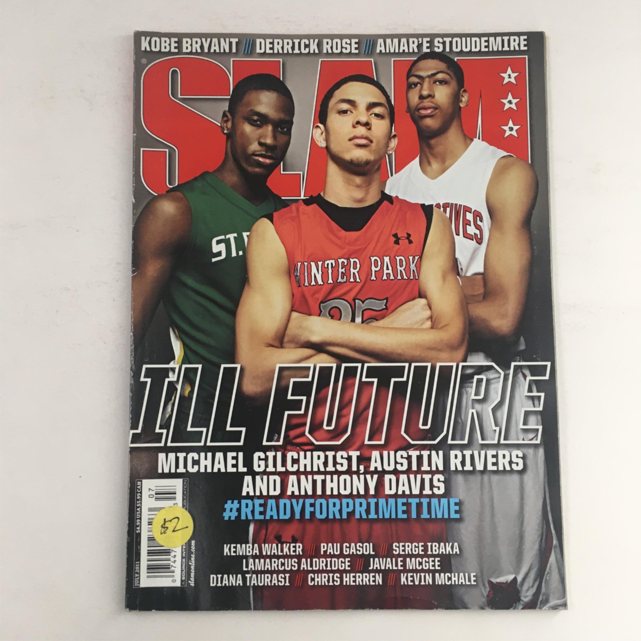 Slam Magazine July 2011 Michael Gilchrist, Austin Rivers, Anthony Davis No Label