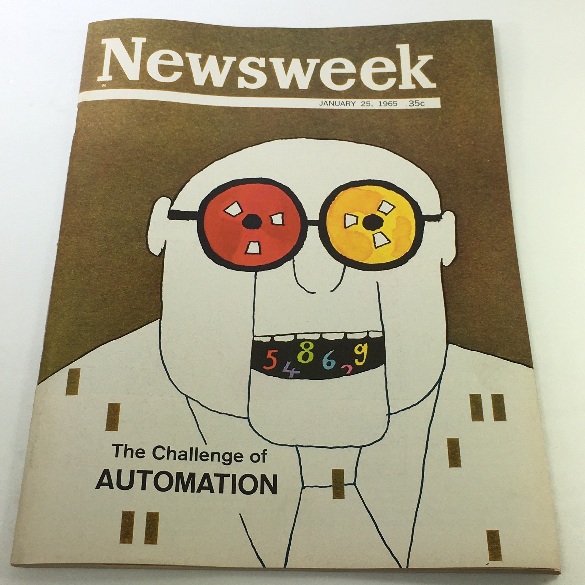 VTG Newsweek Magazine January 25 1965 - The Challenge of Automation / Newsstand