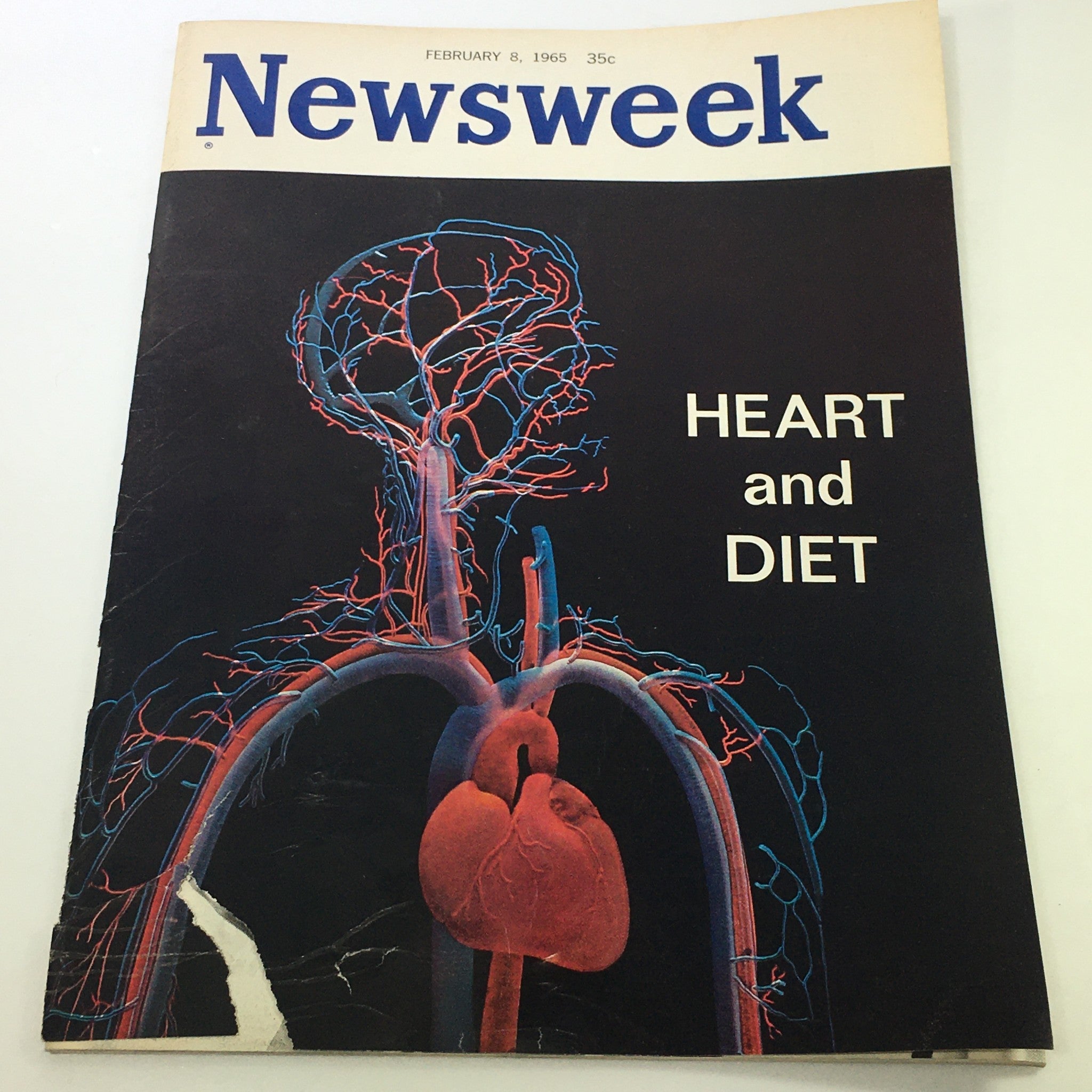 VTG Newsweek Magazine February 8 1965 - Heart and Diet / Newsstand / No Label