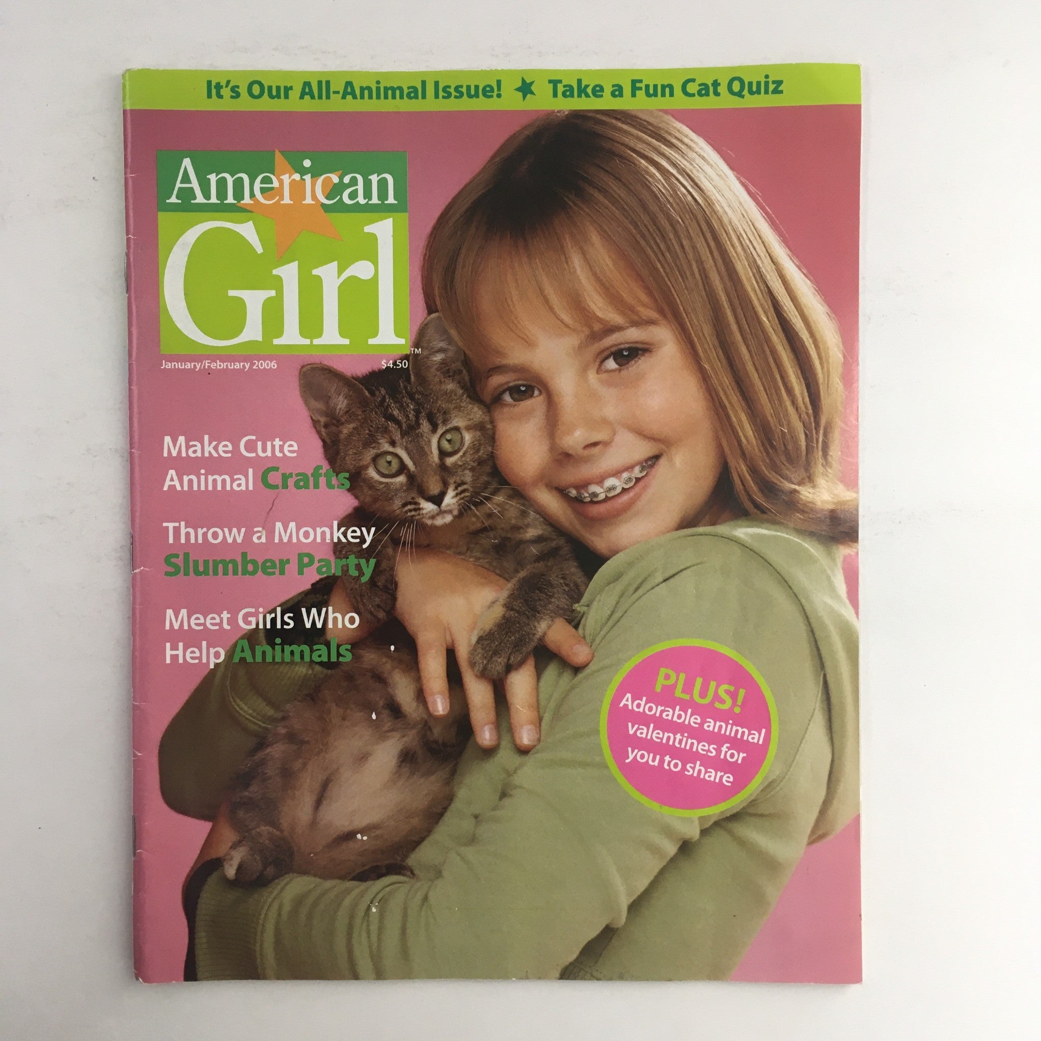 American Girl Magazine January 2006 Throw A Monkey Slumber Party, No Label