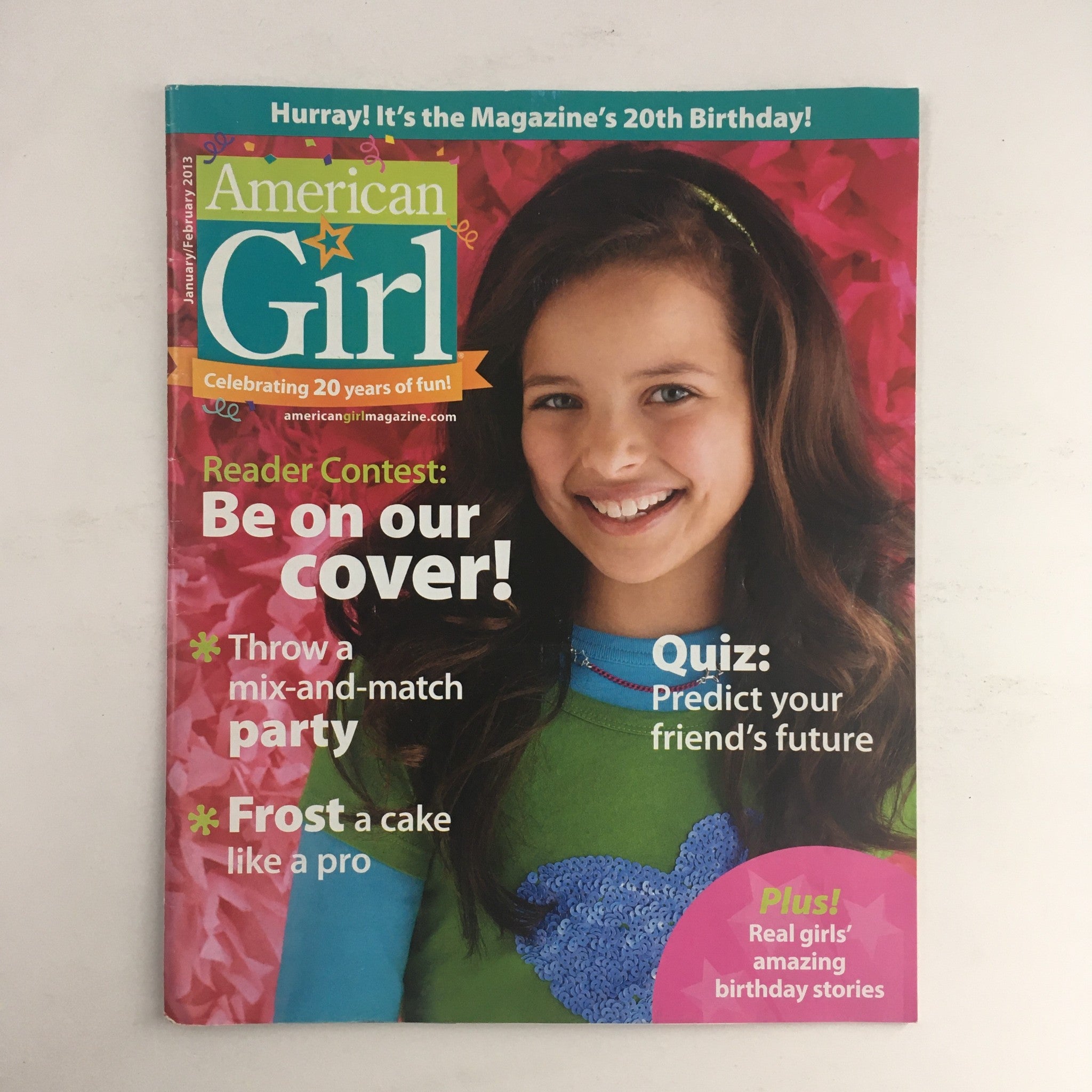 American Girl Magazine January 2013 Mix-And-Match Party W Coloring Page No Label