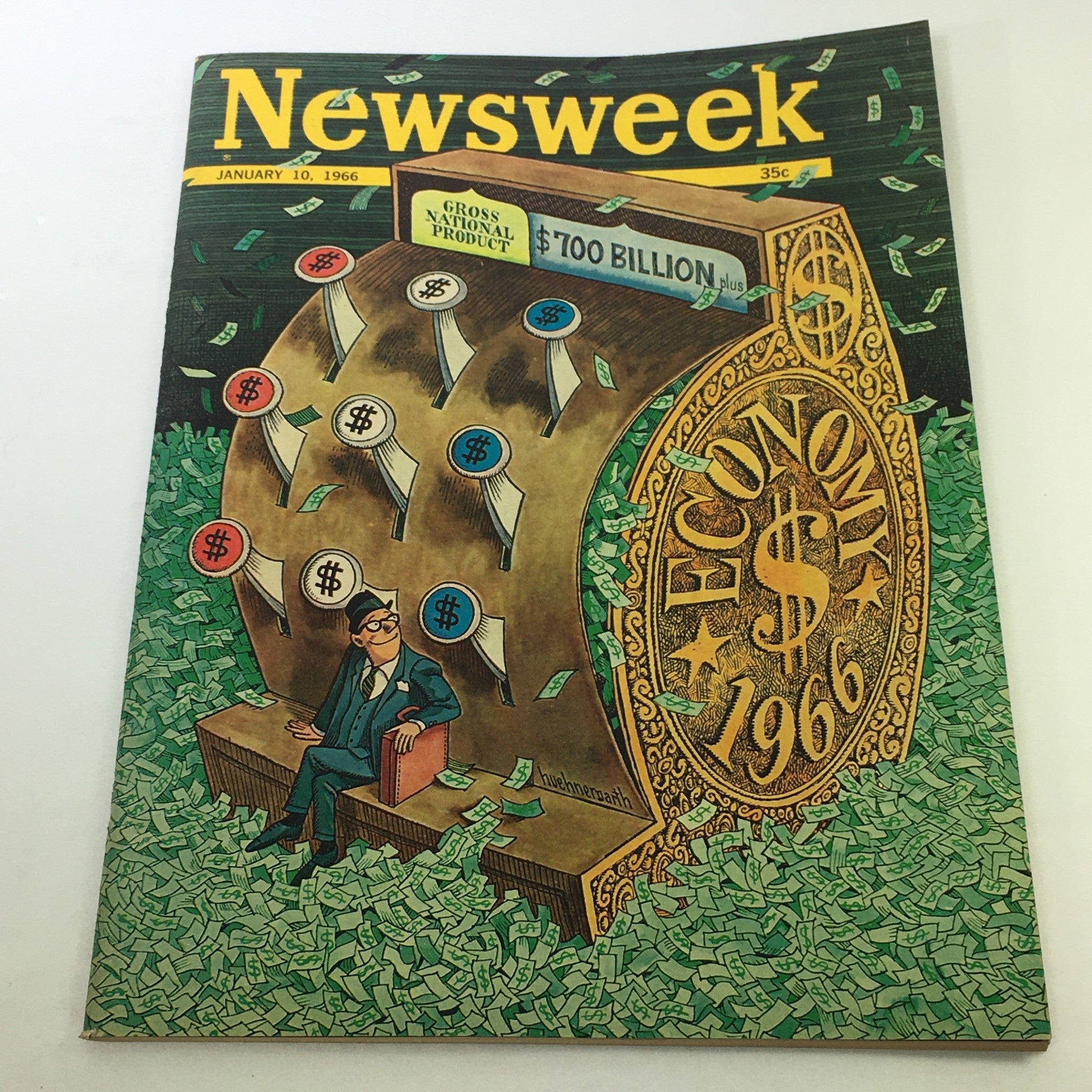 VTG Newsweek Magazine January 10 1966 - 1966 Economy / Newsstand / No Label