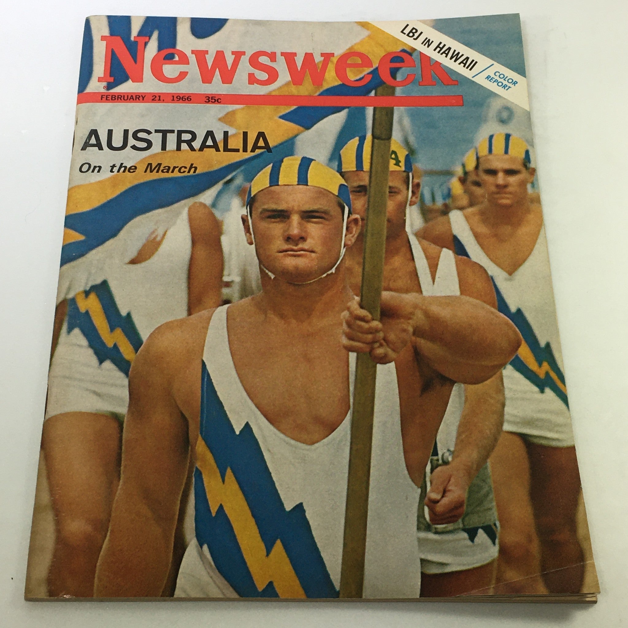 VTG Newsweek Magazine February 21 1966 - Australia On The March / Newsstand