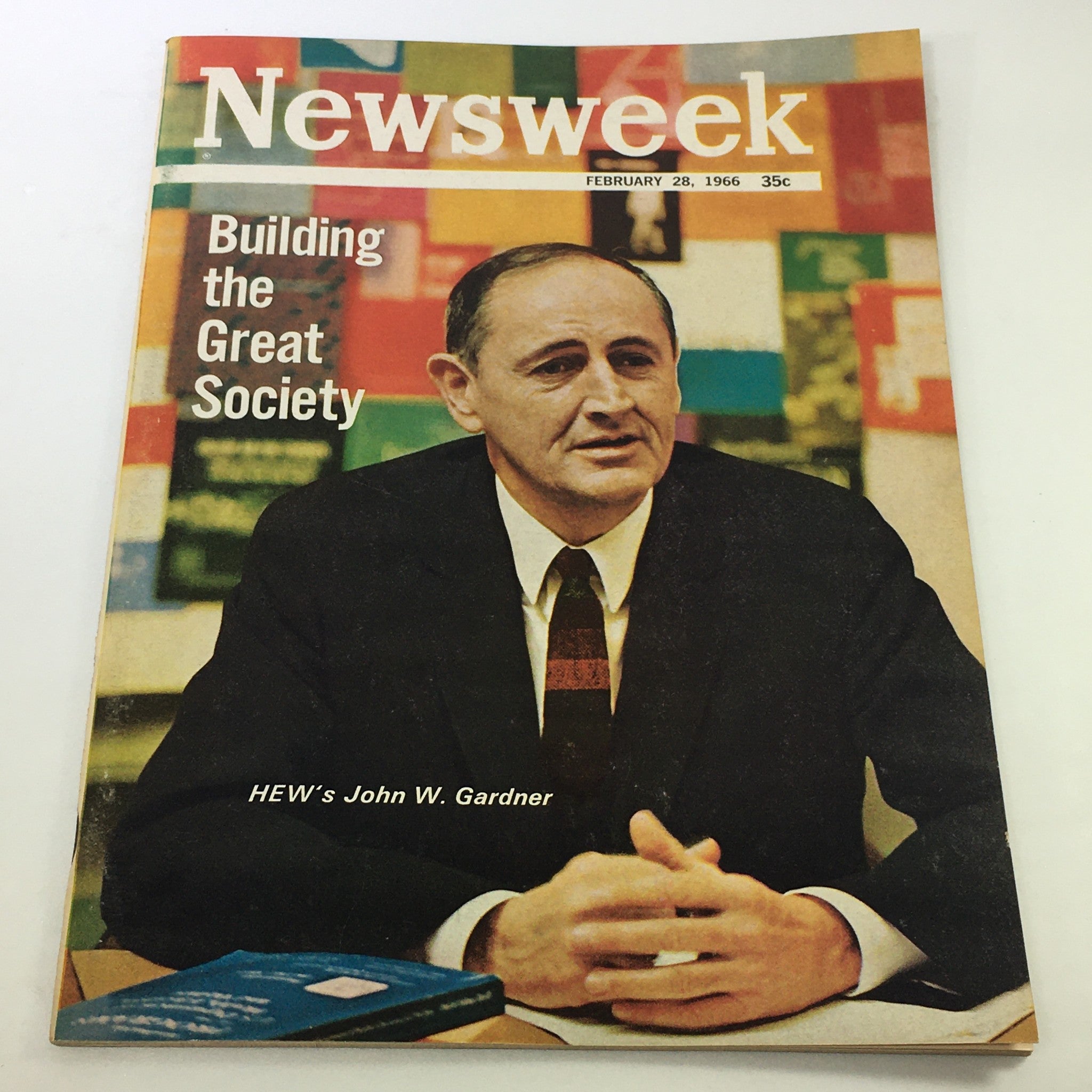 VTG Newsweek Magazine February 28 1966 - HEW's John W. Gardner / Newsstand