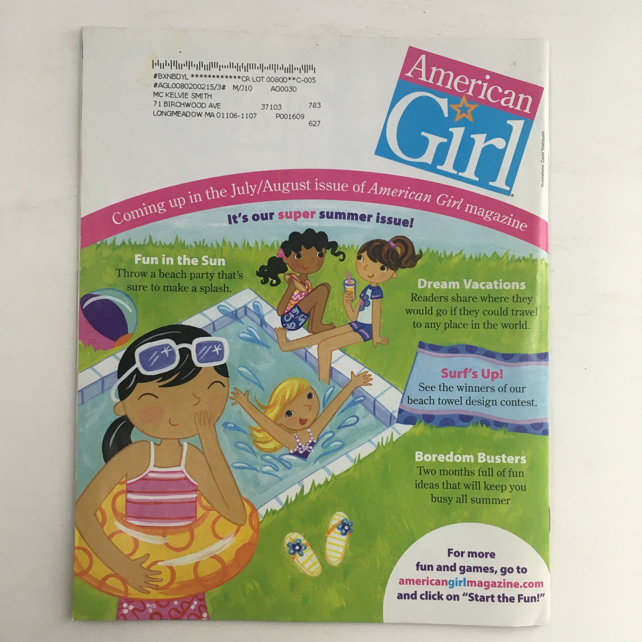 American Girl Magazine May 2010 Make Cute Cupcakes & Family Fun Ideas, W Poster