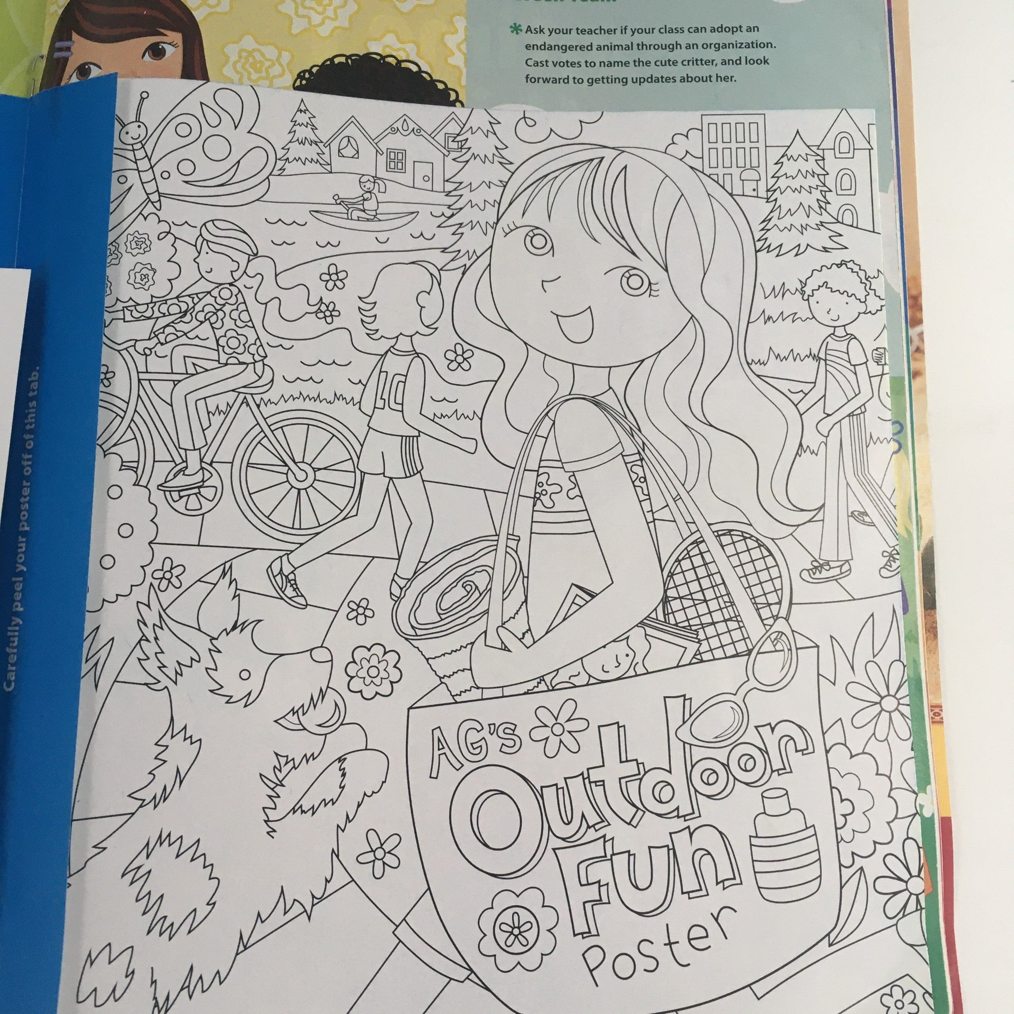 American Girl Magazine March 2014 Make Spring Smoothies, w Coloring Page