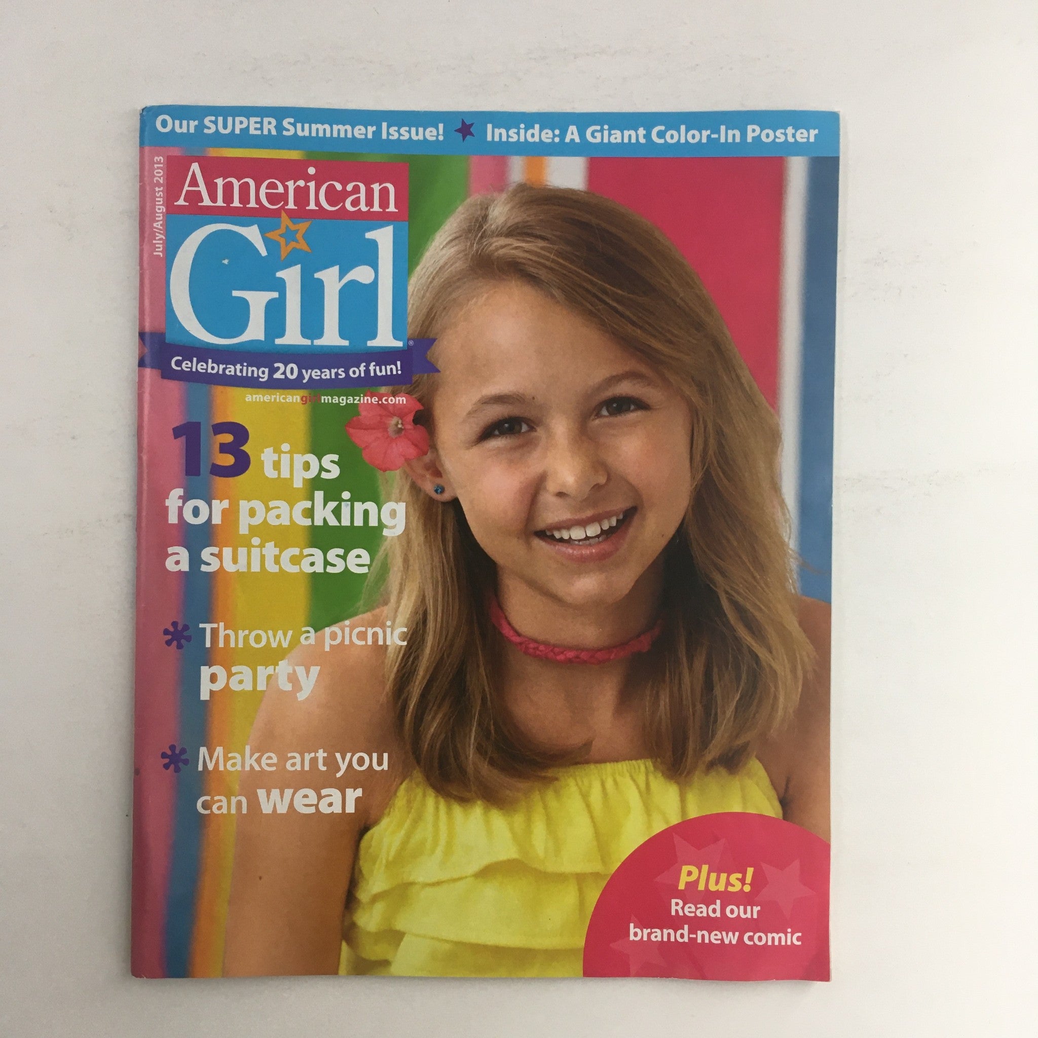 American Girl Magazine July 2013 Tips For Packing A Suitcase, w Coloring Page