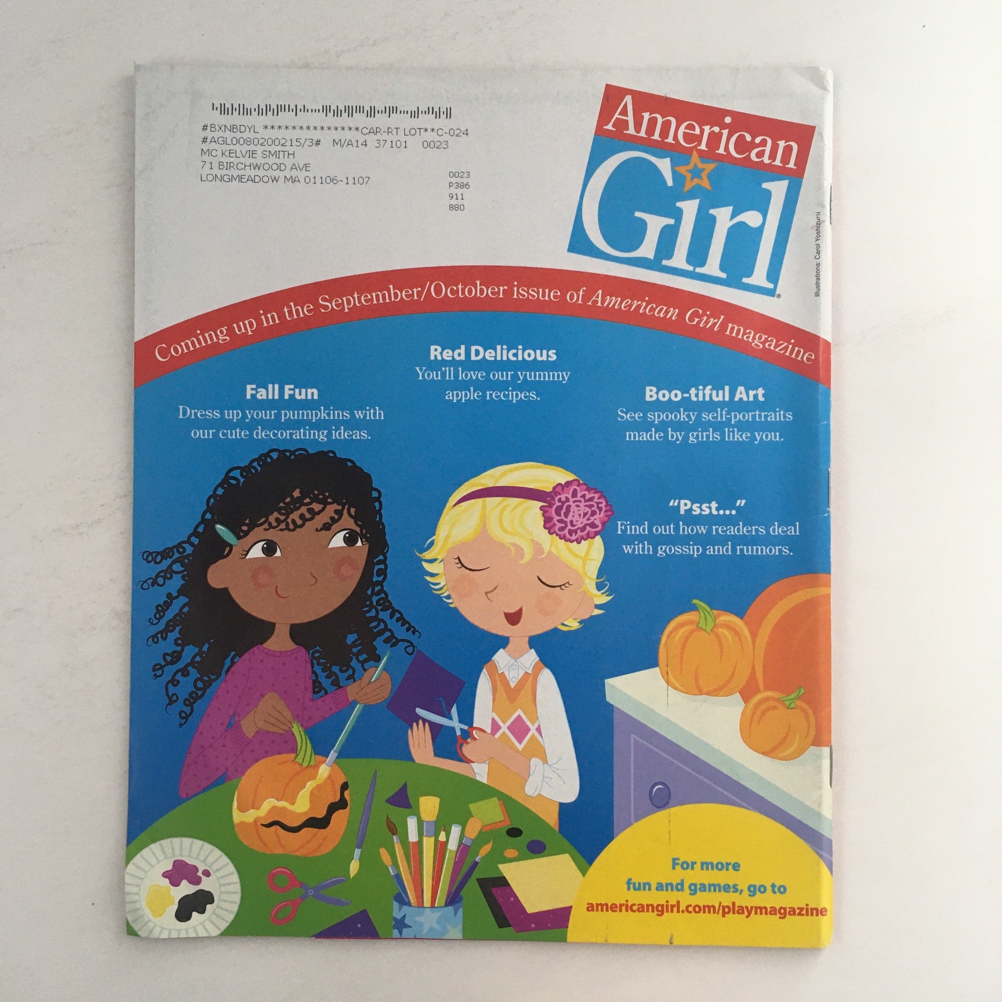 American Girl Magazine July 2013 Tips For Packing A Suitcase, w Coloring Page