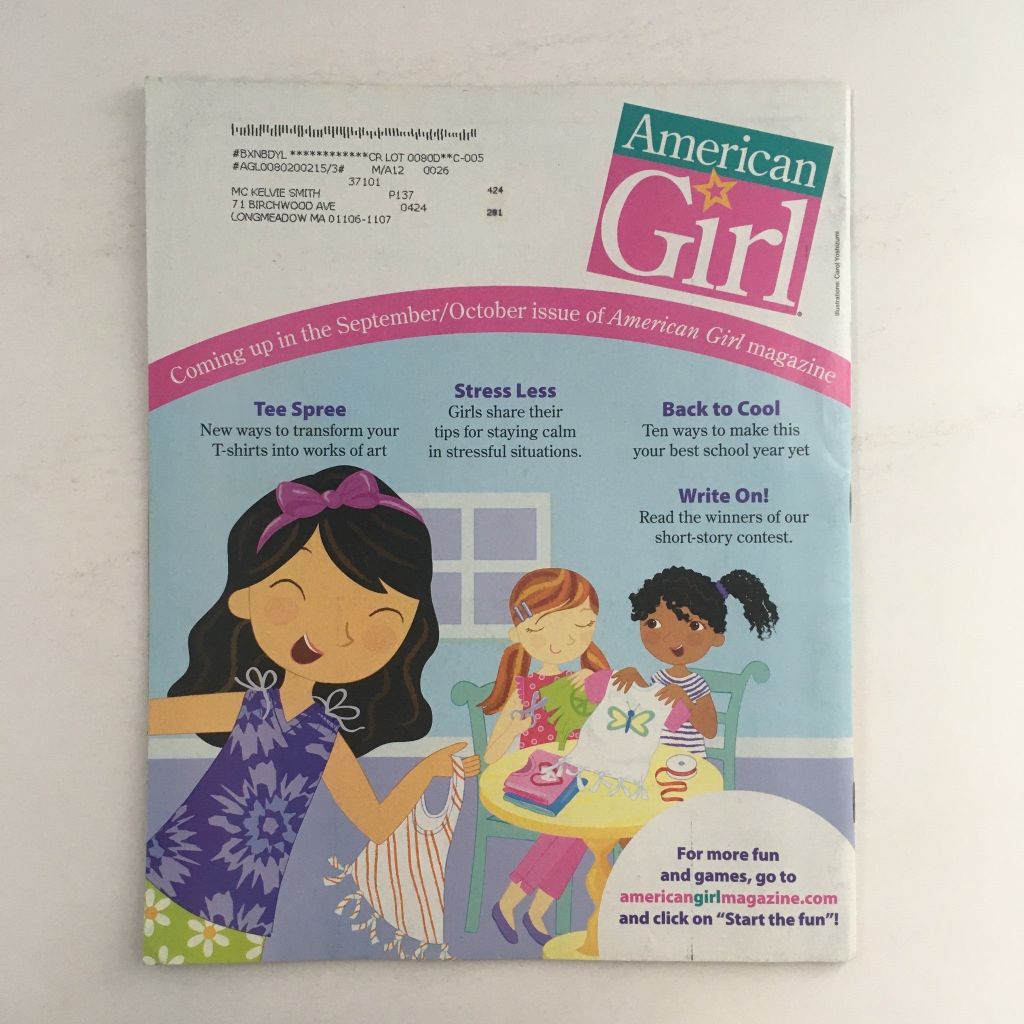 American Girl Magazine July 2011 A Camping Trip For Your Doll, No Poster