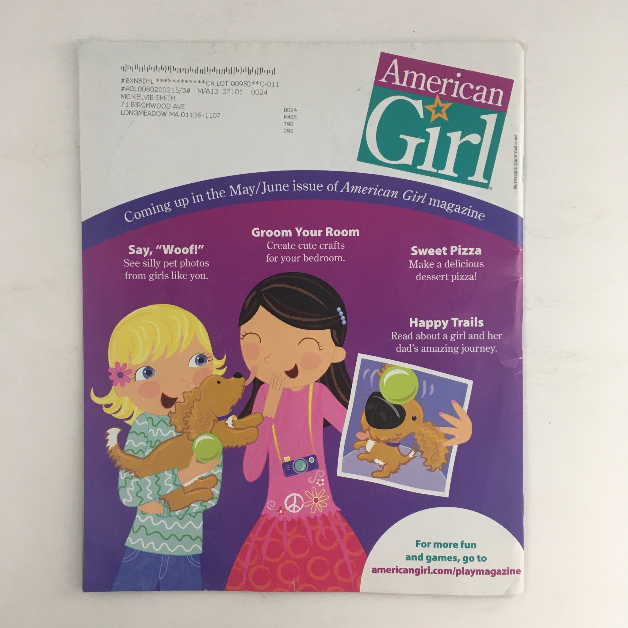 American Girl Magazine March 2012 Start Your Own Business & Dyed Eggs, w Poster