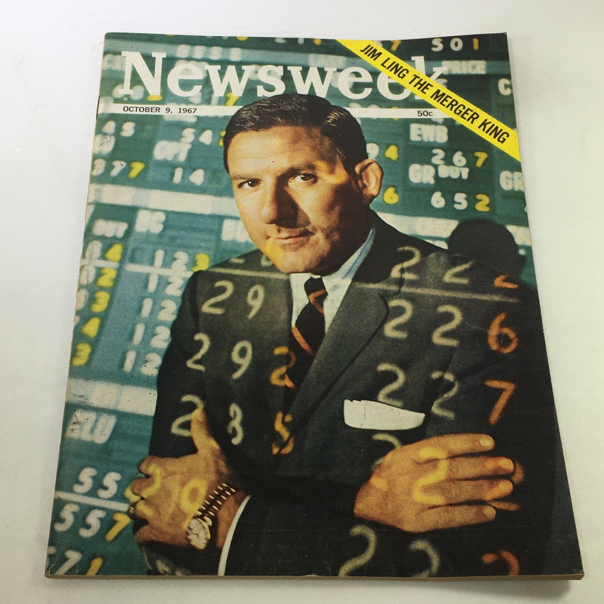 VTG Newsweek Magazine October 9 1967 - Jim Ling The Merger King / Newsstand