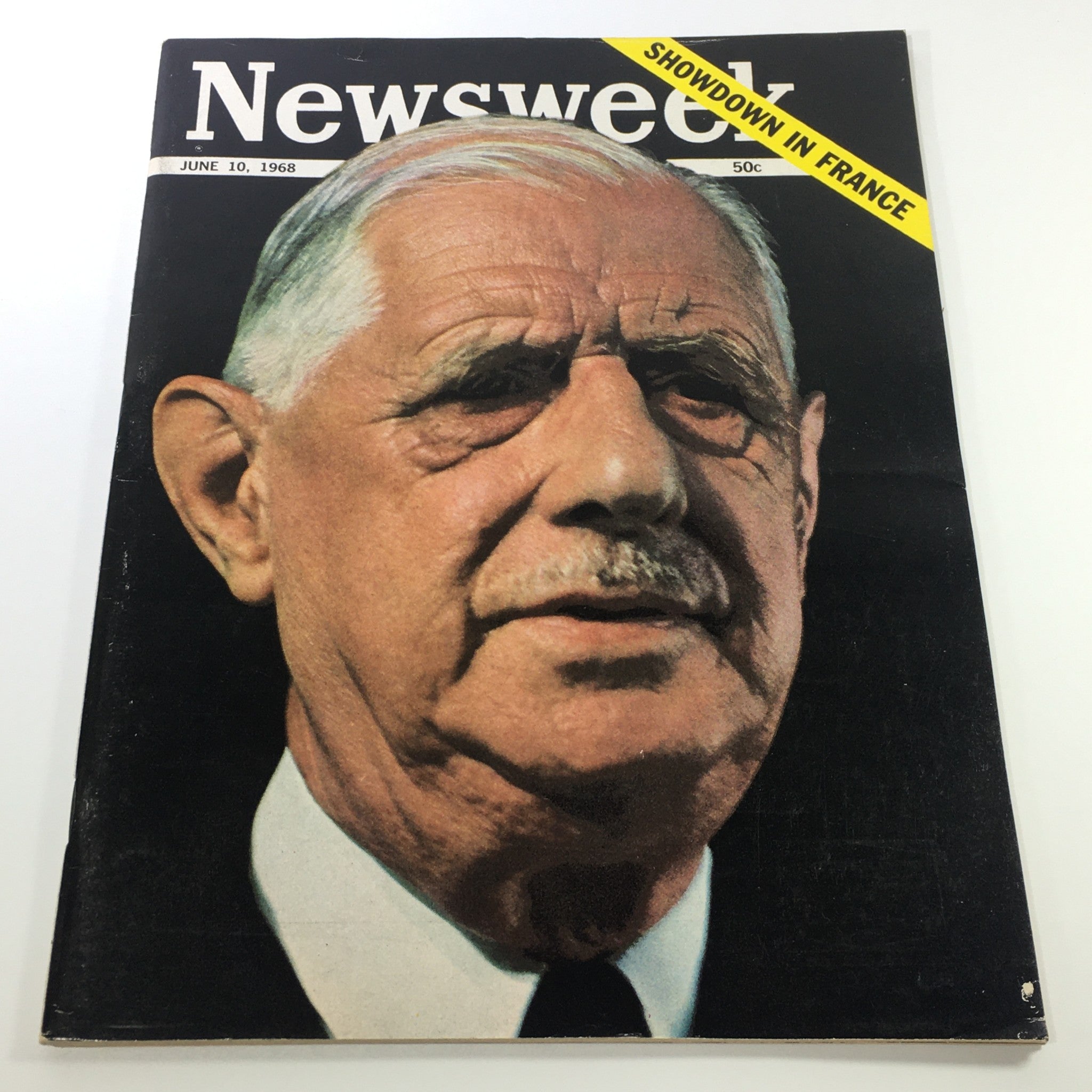 VTG Newsweek Magazine June 10 1968 - President Charles de Gaulle / Newsstand